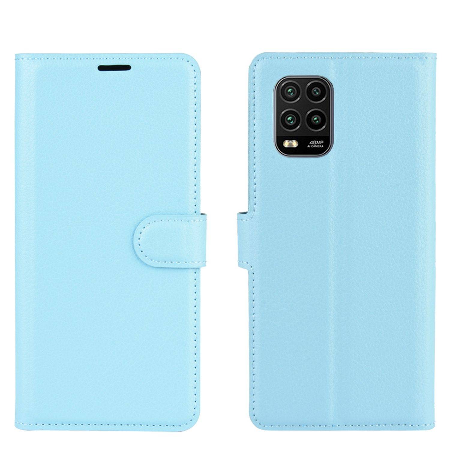 Xiaomi Mi 10 Lite 5G Handyhülle Bookcover Blau