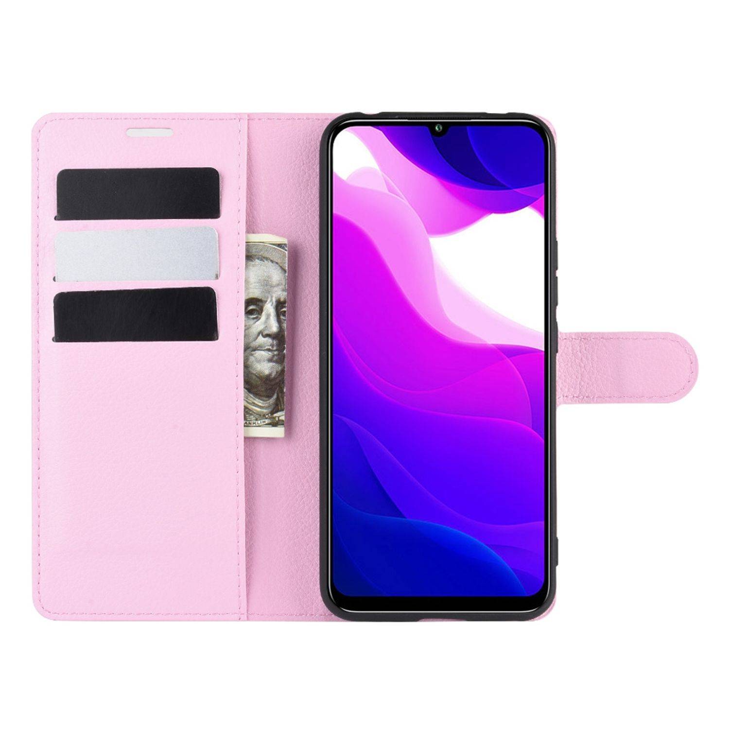 Xiaomi Mi 10 Lite 5G Handyhülle Bookcover Rosa