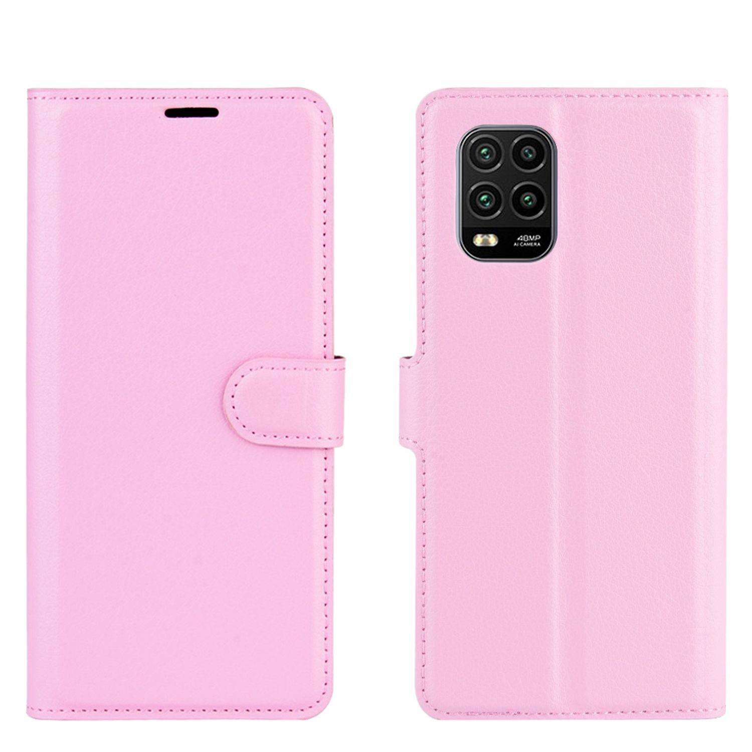 Xiaomi Mi 10 Lite 5G Handyhülle Bookcover Rosa