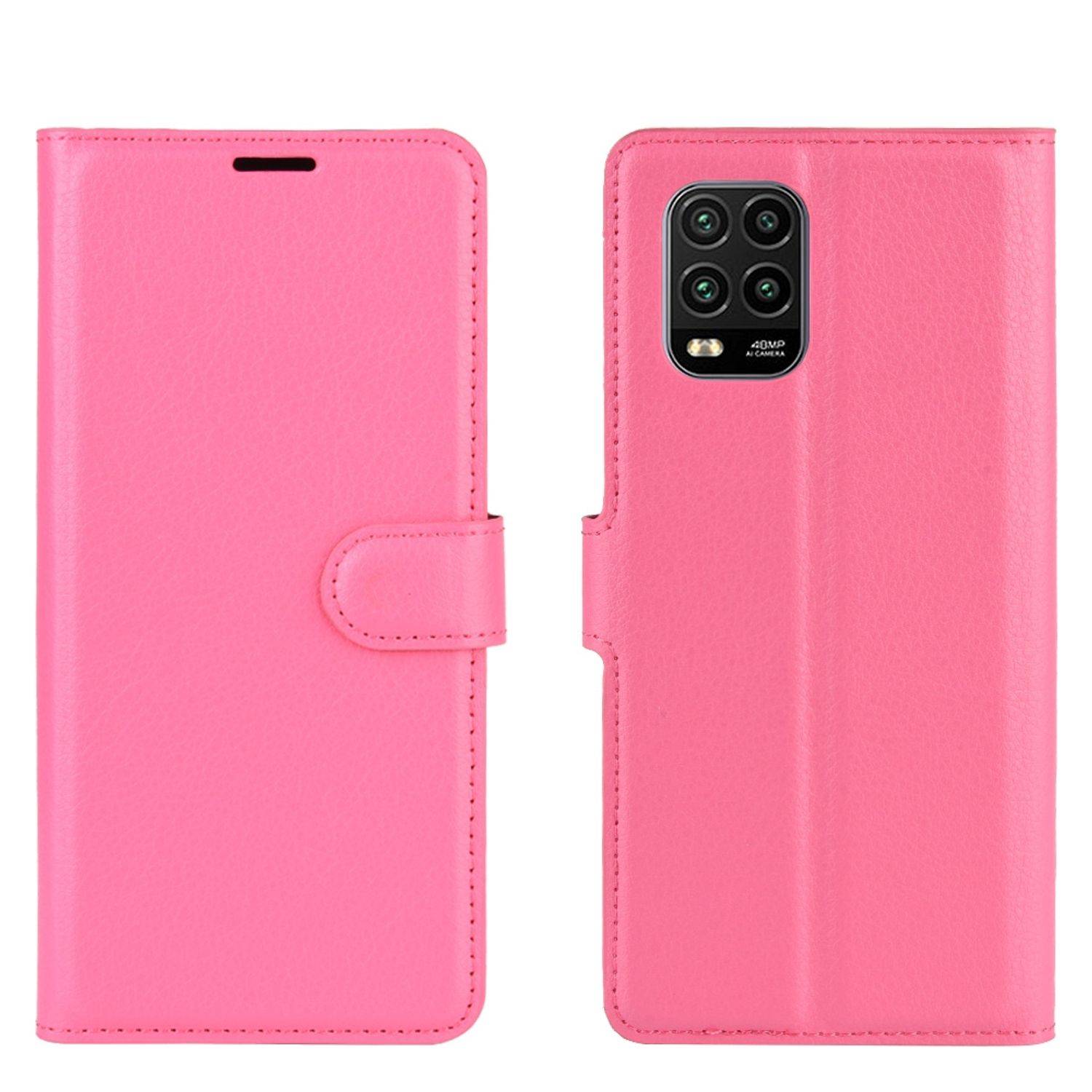 Xiaomi Mi 10 Lite 5G Handyhülle Bookcover Rosa