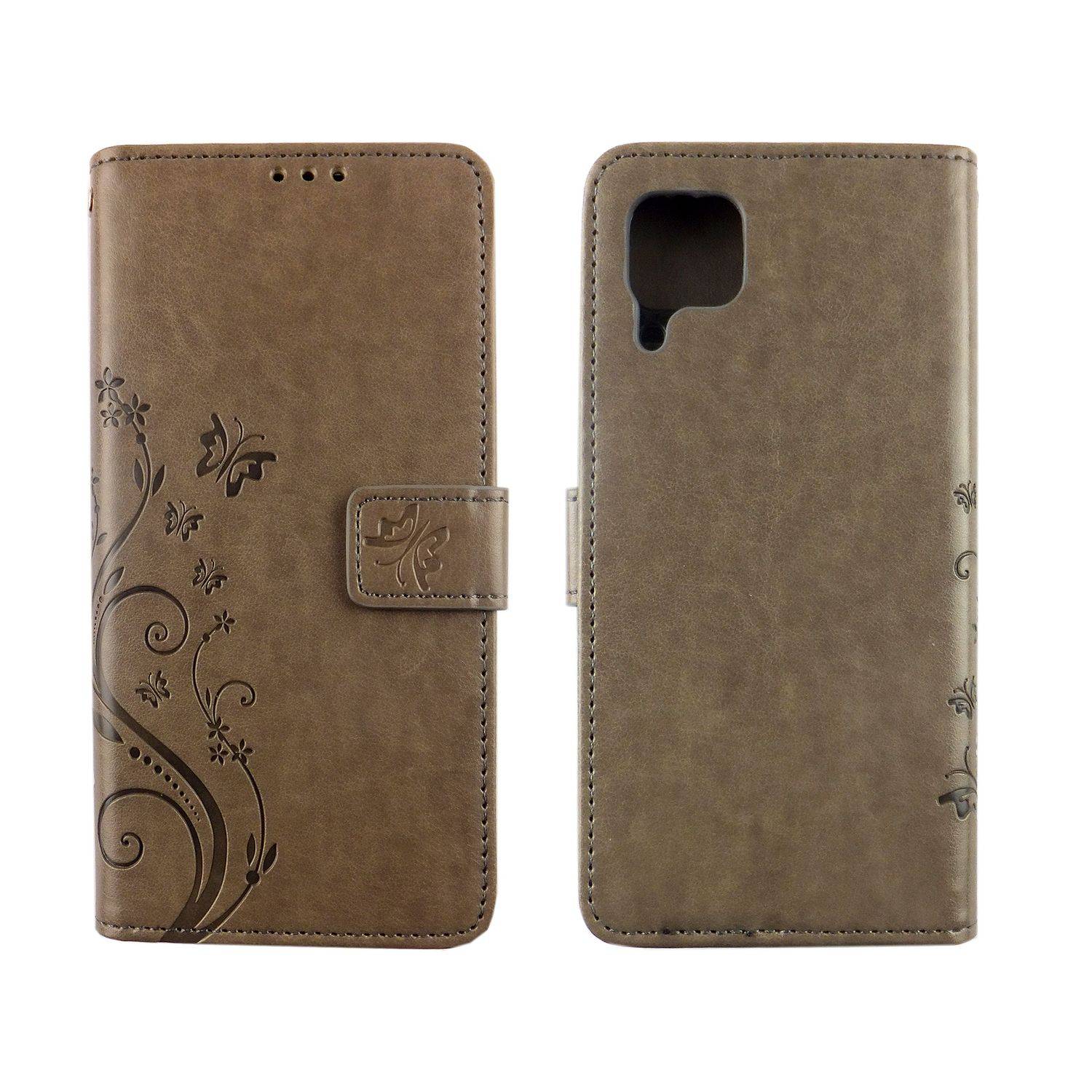 Huawei P40 Lite Handyhülle Bookcover Grau