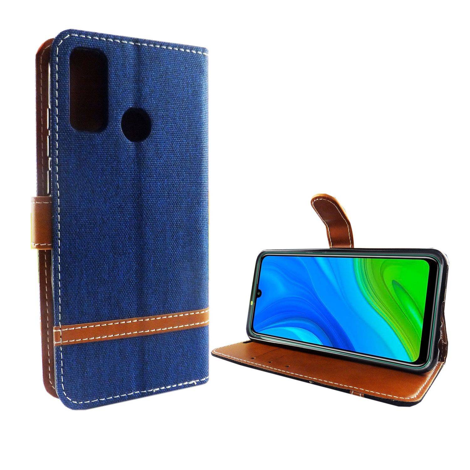 Huawei P smart 2020 Handyhülle Bookcover Blau
