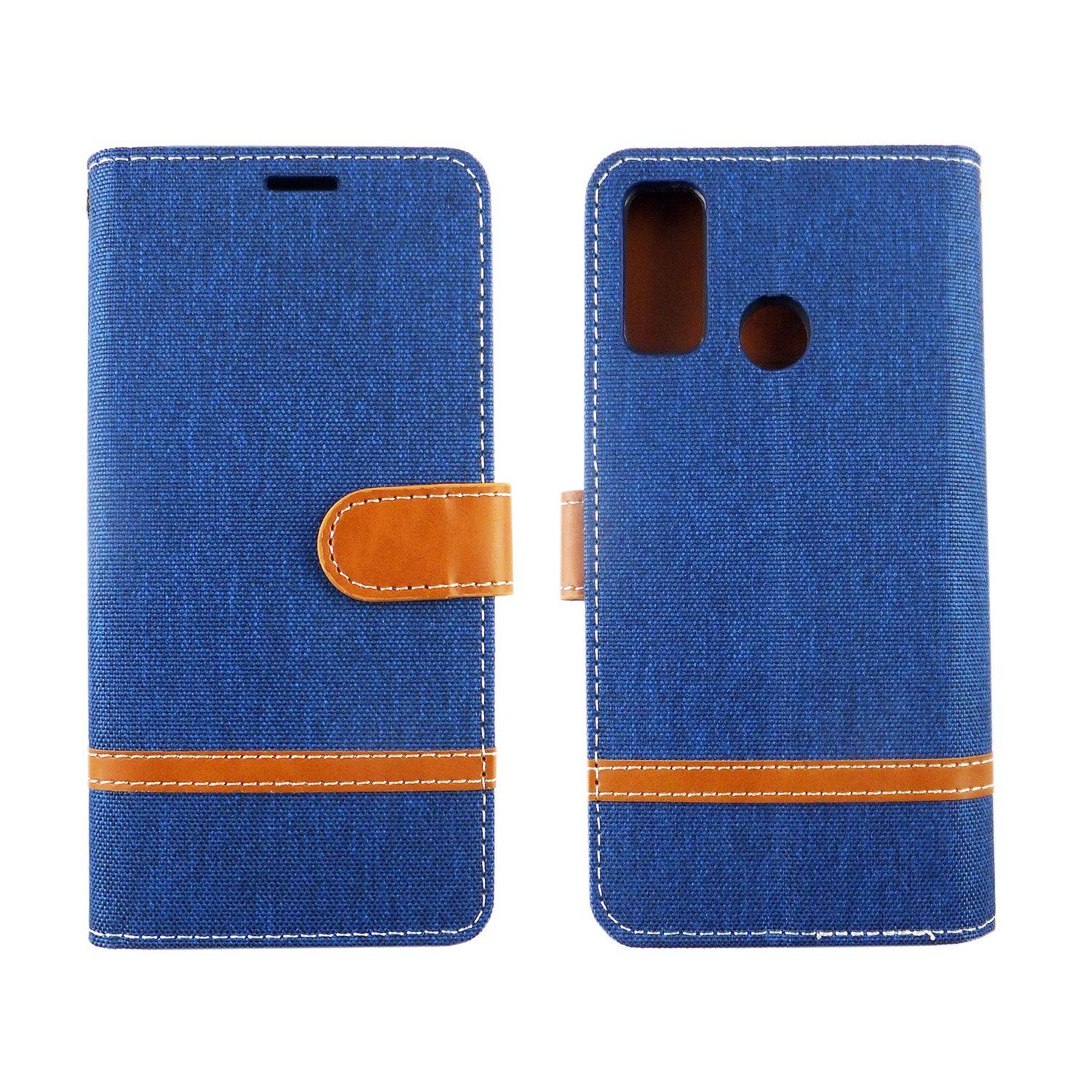 Huawei P smart 2020 Handyhülle Bookcover Blau