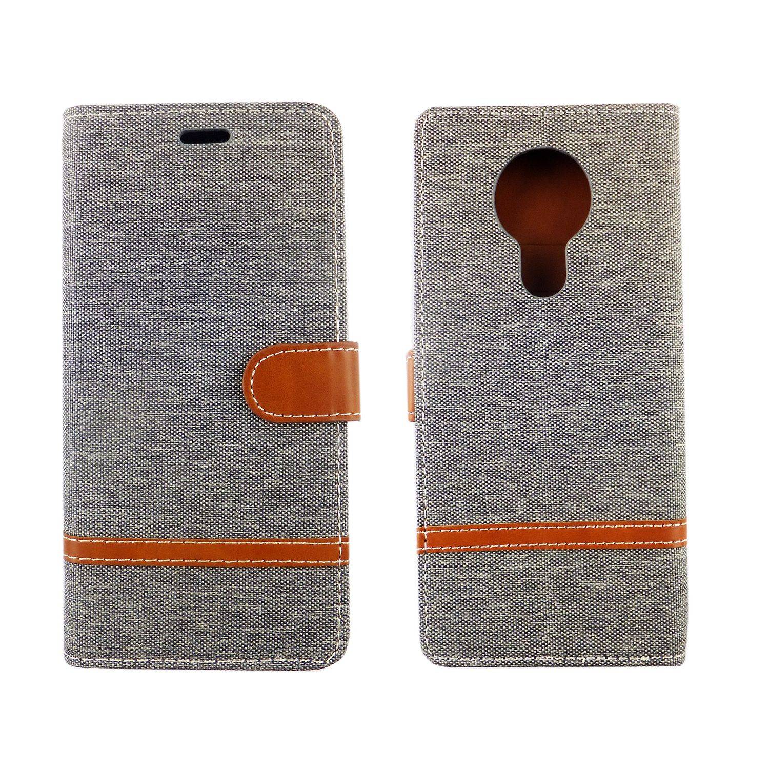 Nokia 5.3 Handyhülle Bookcover Grau