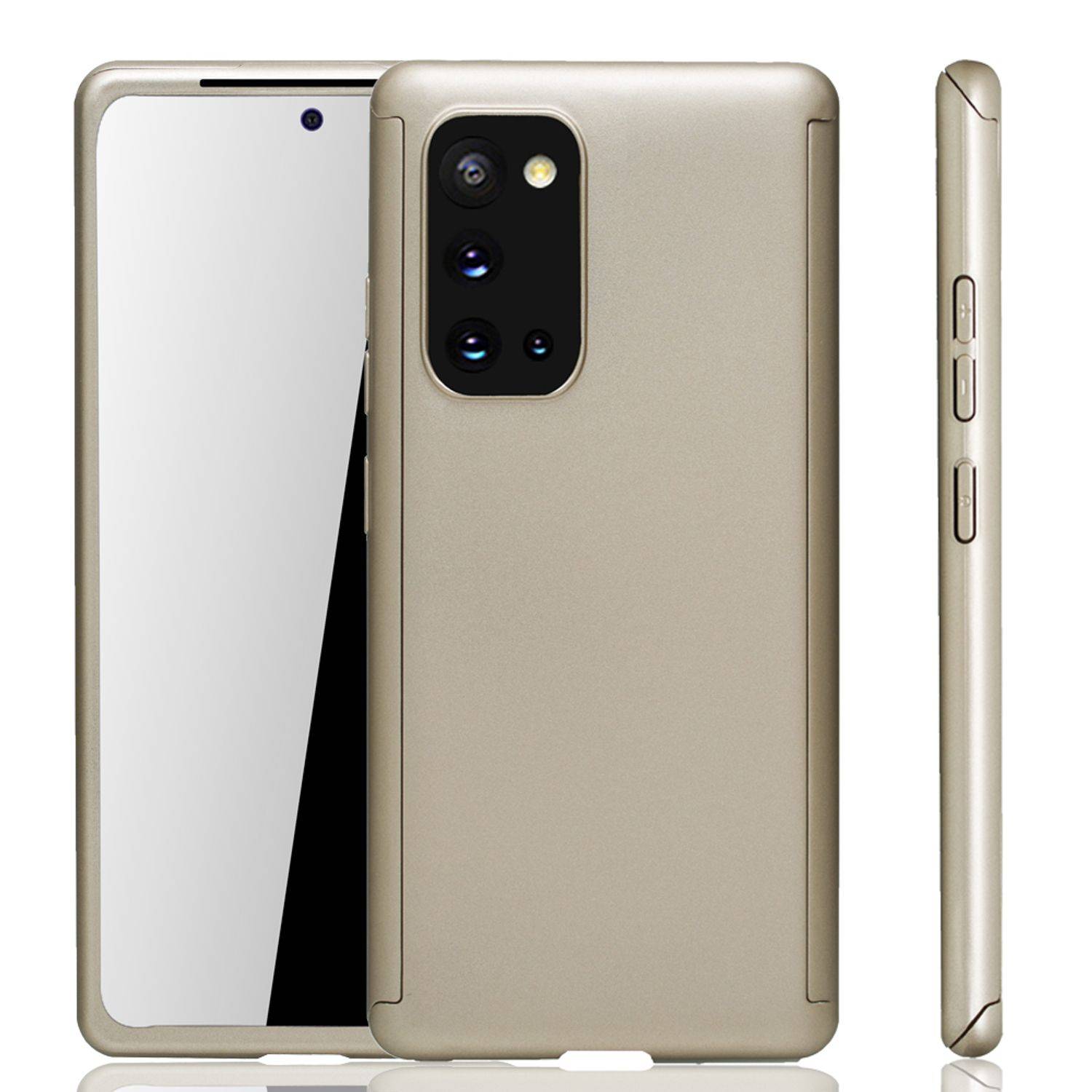 Samsung Galaxy S20 Handyhülle 360 Grad Schutz Full Cover Gold