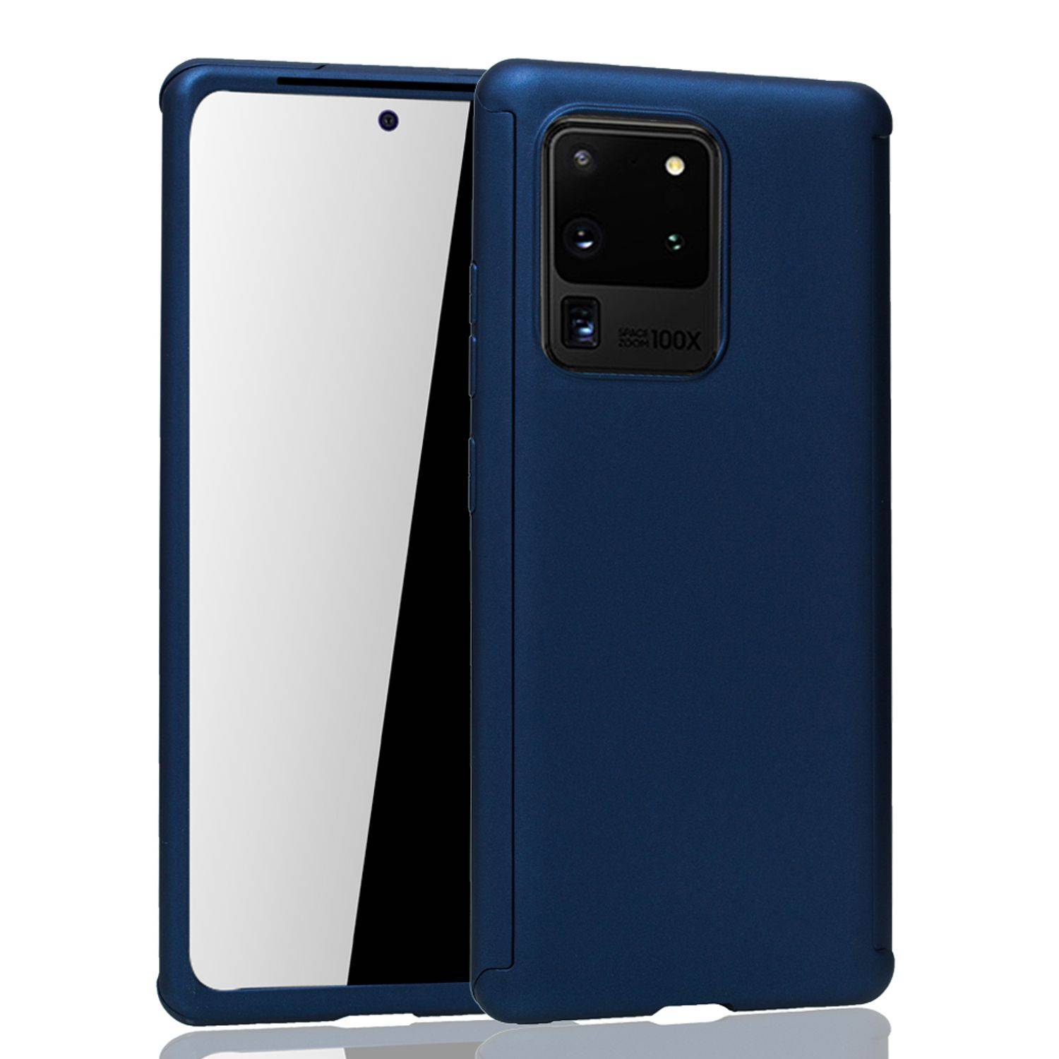 Samsung Galaxy S20 Ultra Handyhülle 360 Grad Schutz Full Cover Blau
