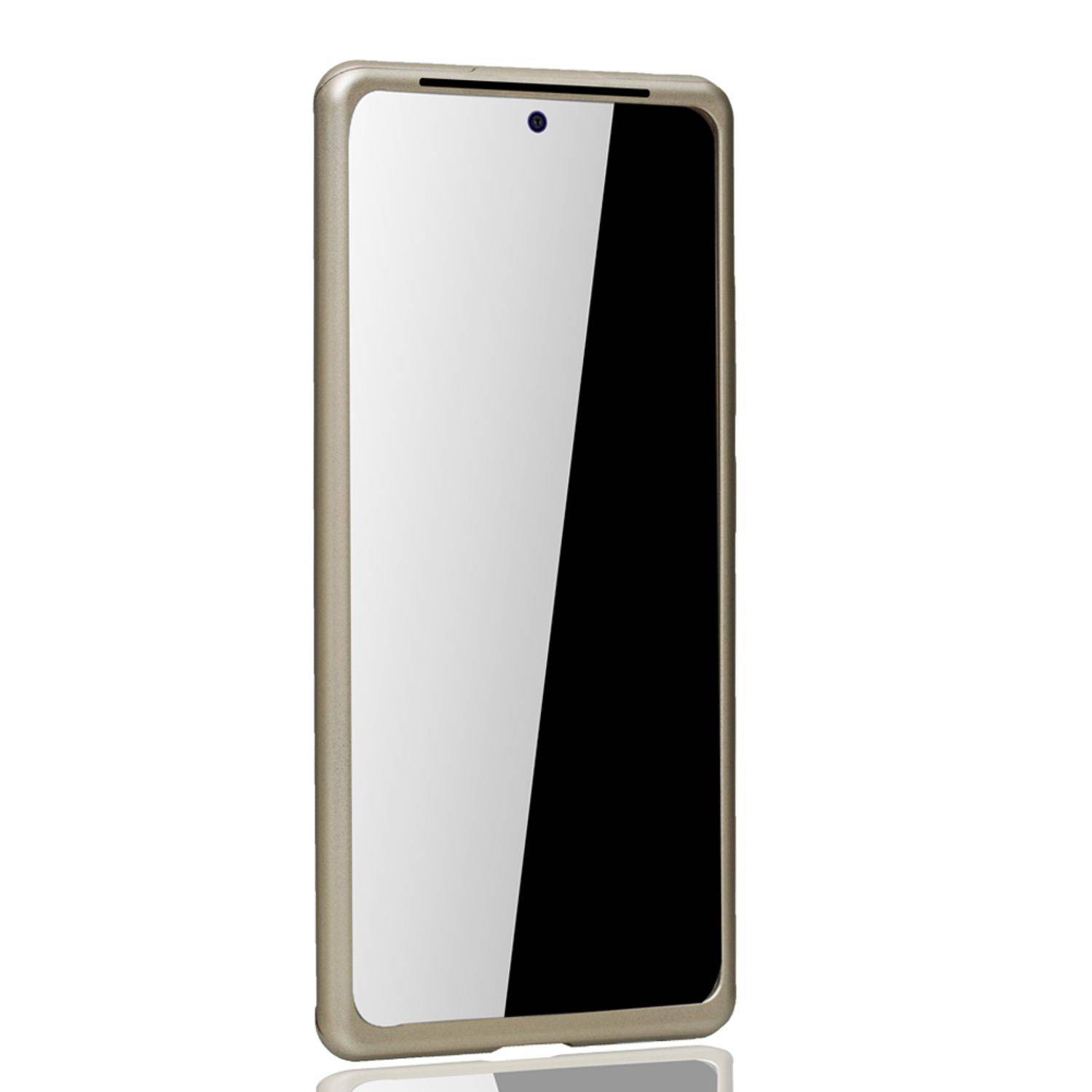 Samsung Galaxy S20 Ultra Handyhülle 360 Grad Schutz Full Cover Gold