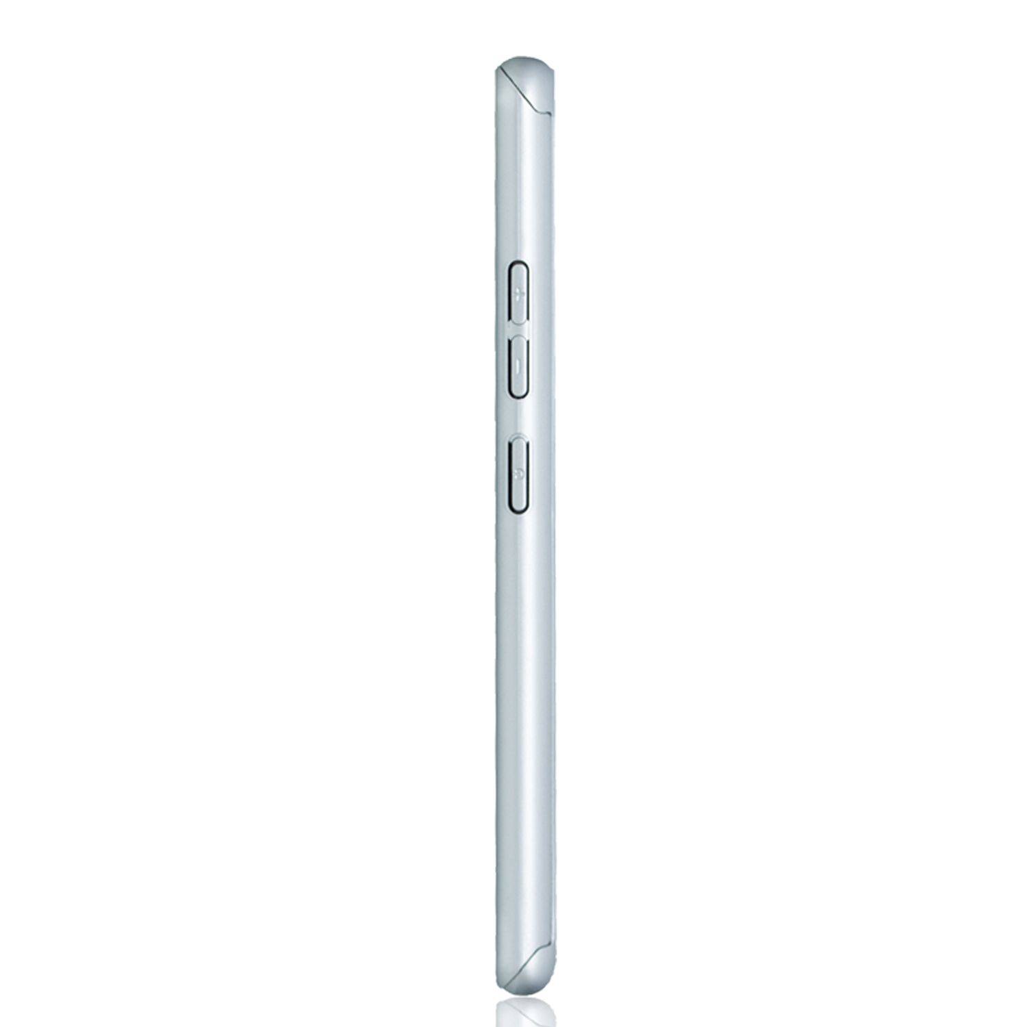 Samsung Galaxy S20 Ultra Handyhülle 360 Grad Schutz Full Cover Silber