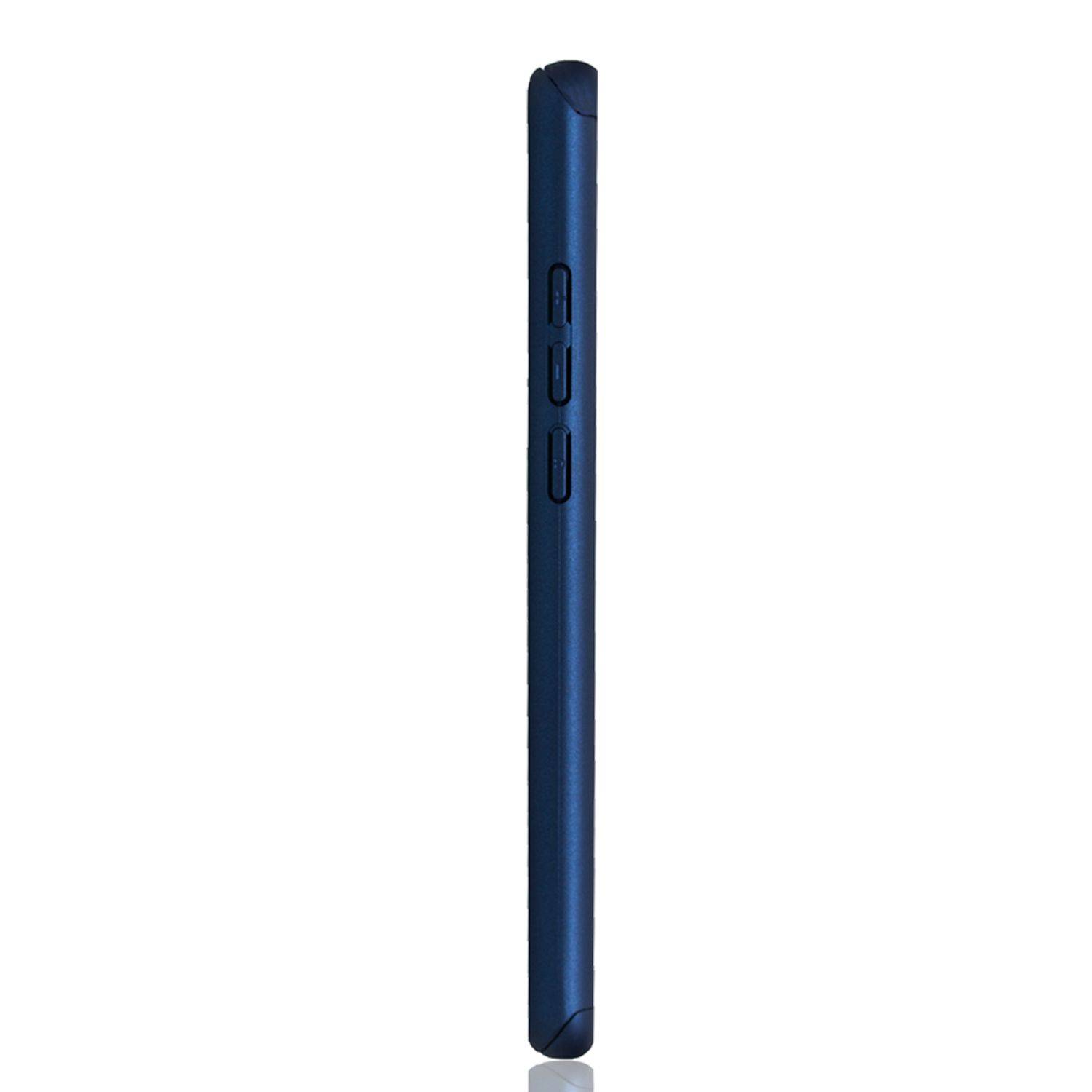 Huawei P40 Handyhülle 360 Grad Schutz Full Cover Blau