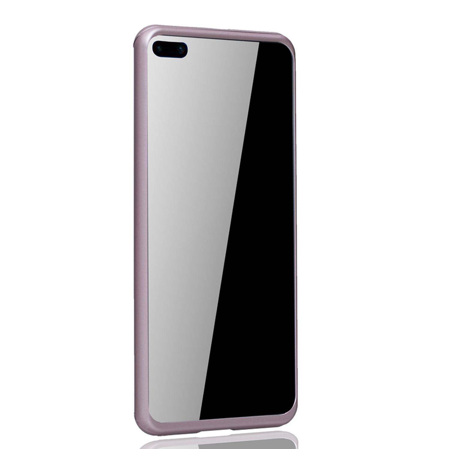 Huawei P40 Handyhülle 360 Grad Schutz Full Cover Rosa