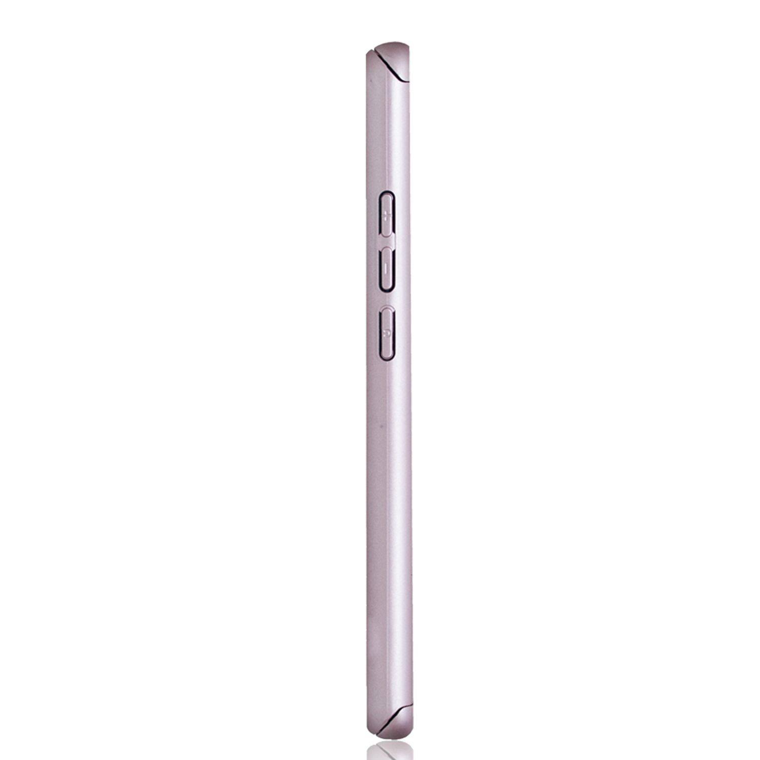 Huawei P40 Handyhülle 360 Grad Schutz Full Cover Rosa