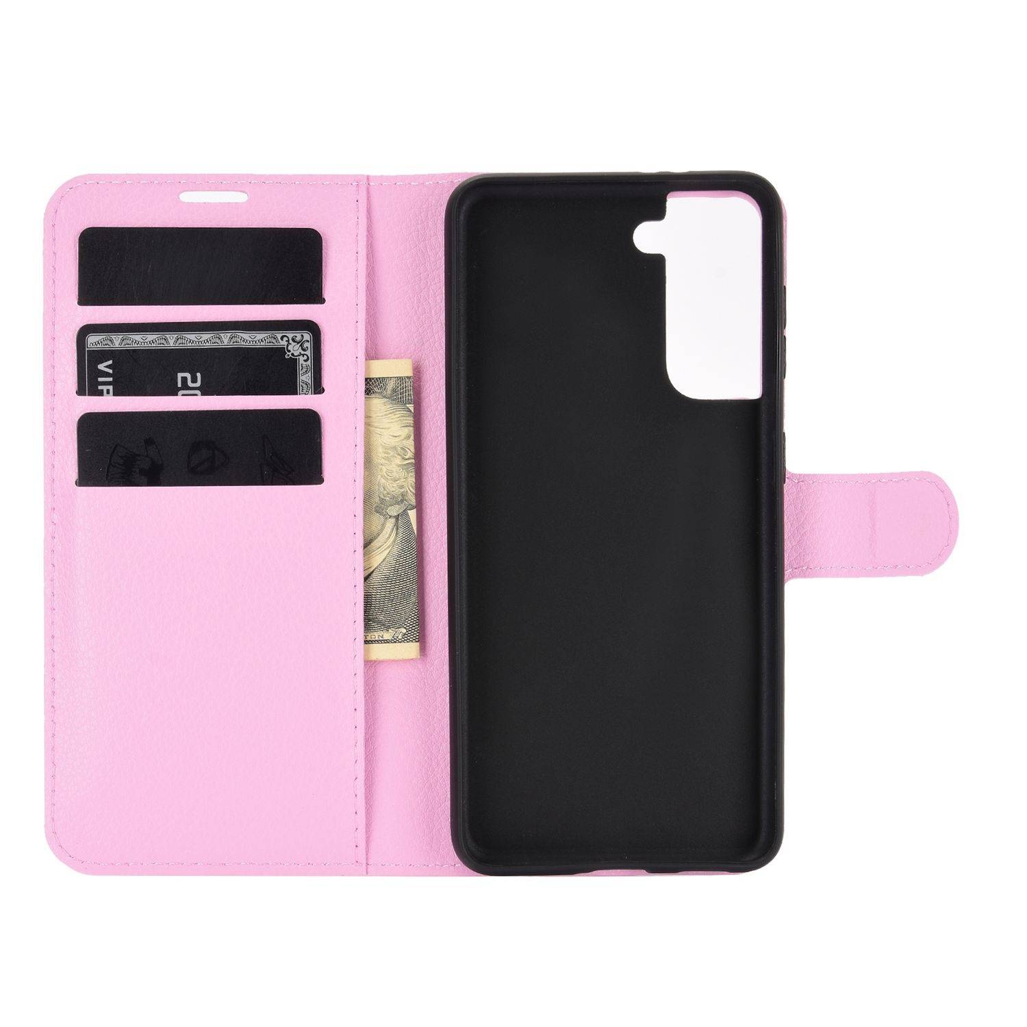Samsung Galaxy S21 Plus Handyhülle Bookcover Rosa