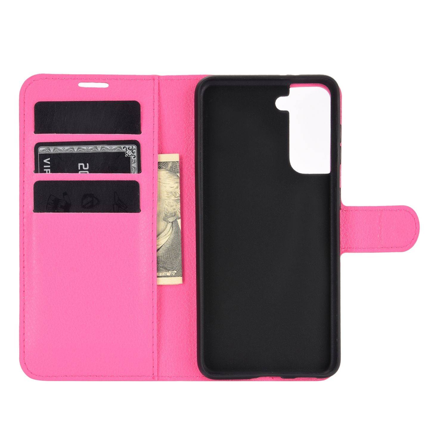 Samsung Galaxy S21 Plus Handyhülle Bookcover Rosa