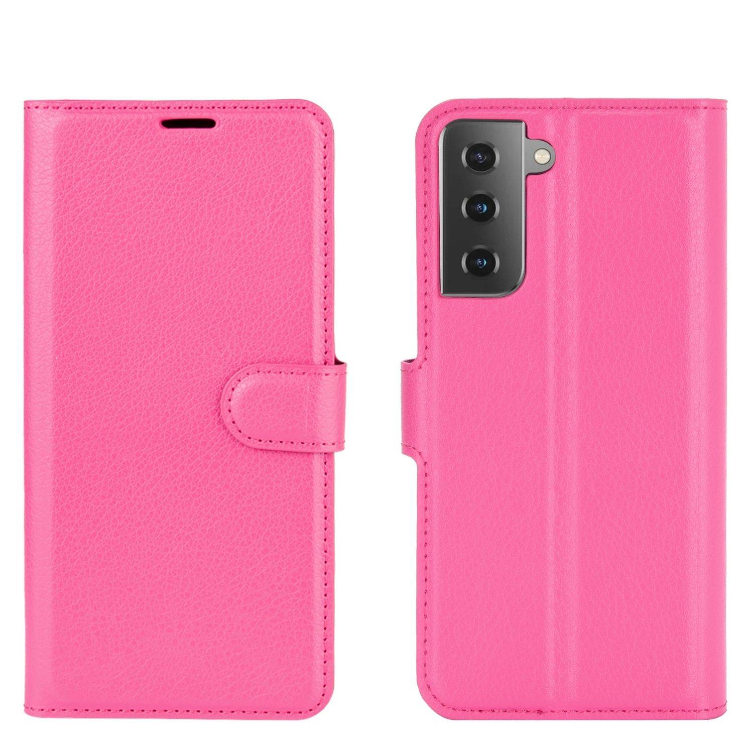 Samsung Galaxy S21 Plus Handyhülle Bookcover Rosa