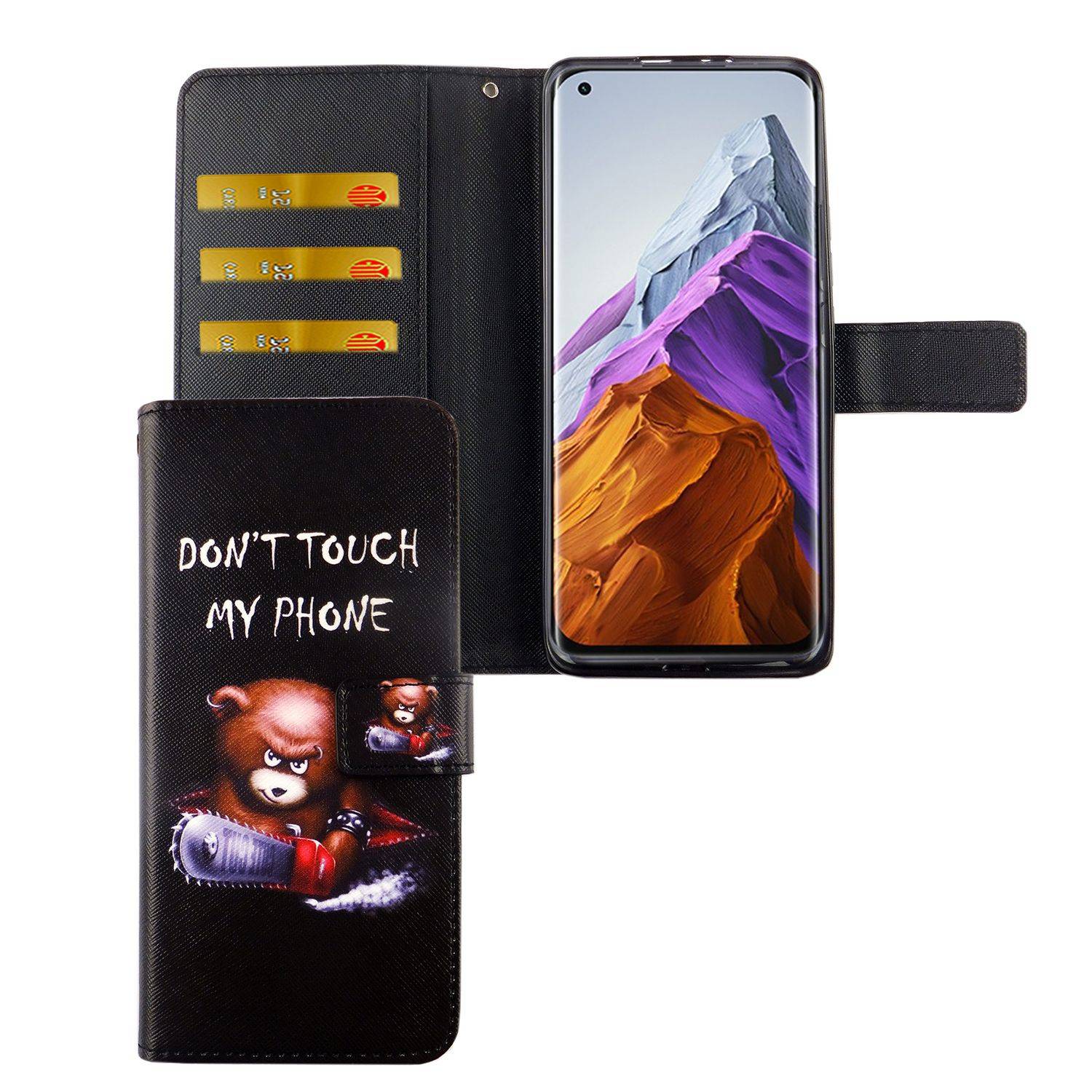 Xiaomi Mi 11 Handyhülle Bookcover Schwarz