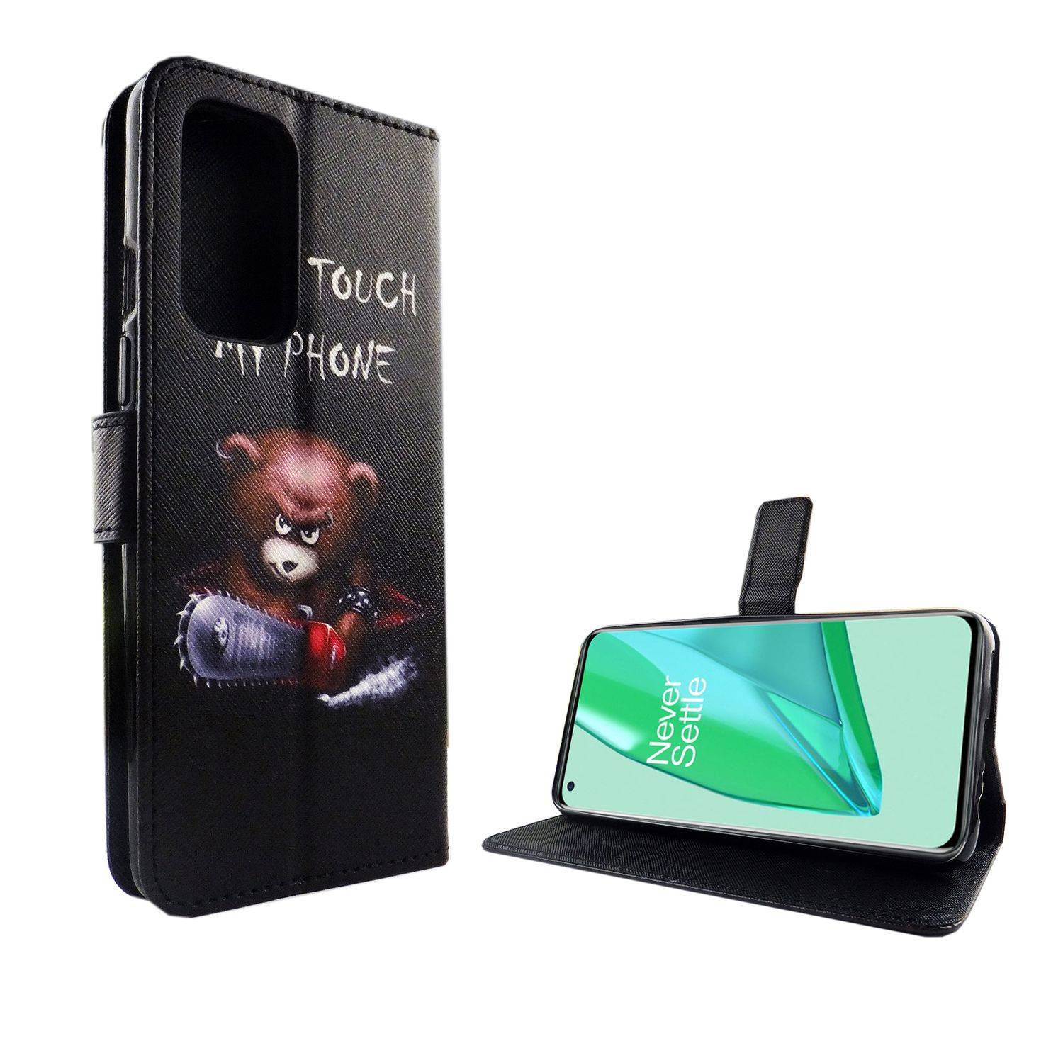 OnePlus 9 Handyhülle Bookcover Schwarz