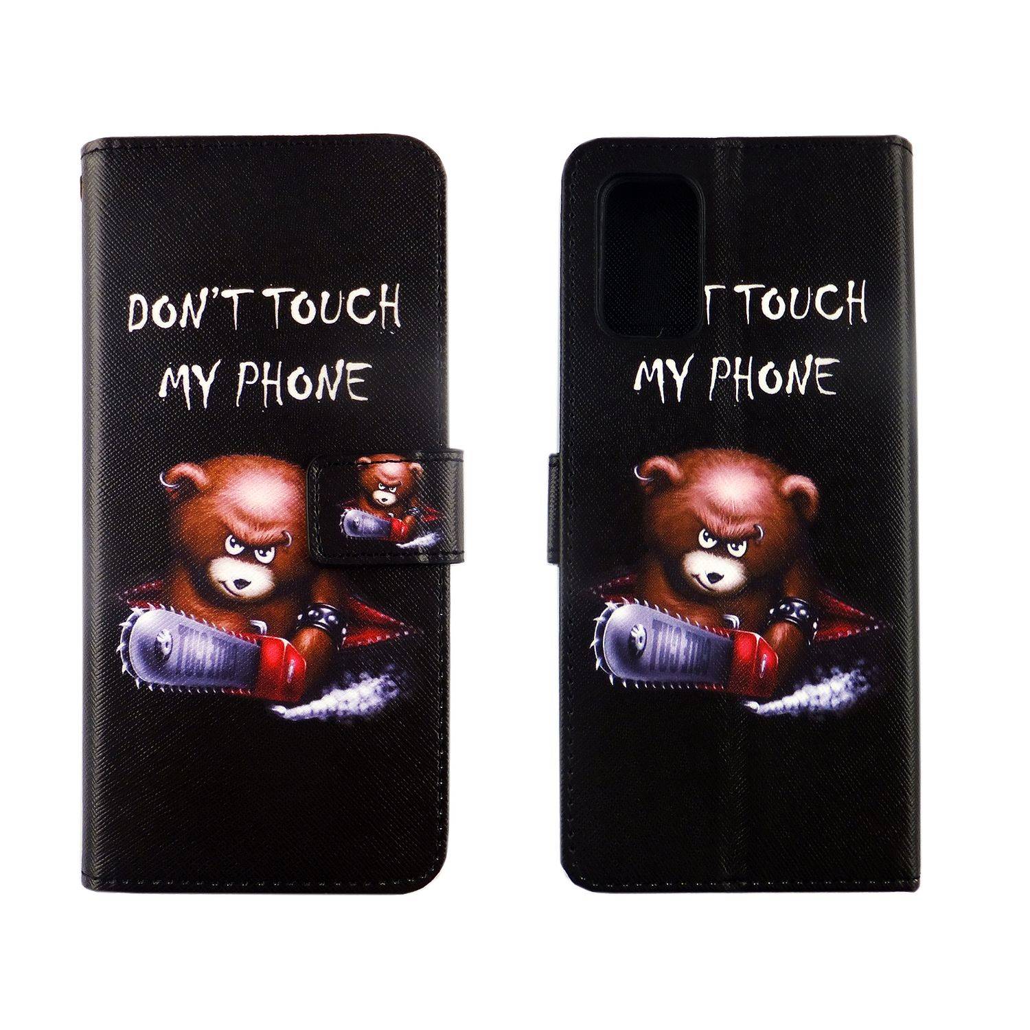 Samsung Galaxy A02s Handyhülle Bookcover Schwarz