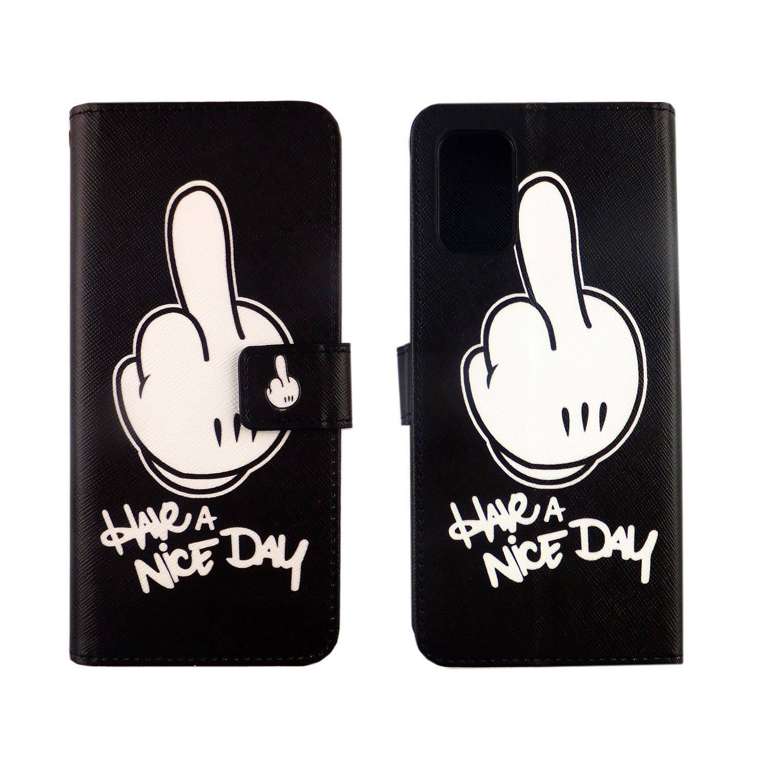 Samsung Galaxy A02s Handyhülle Bookcover Schwarz