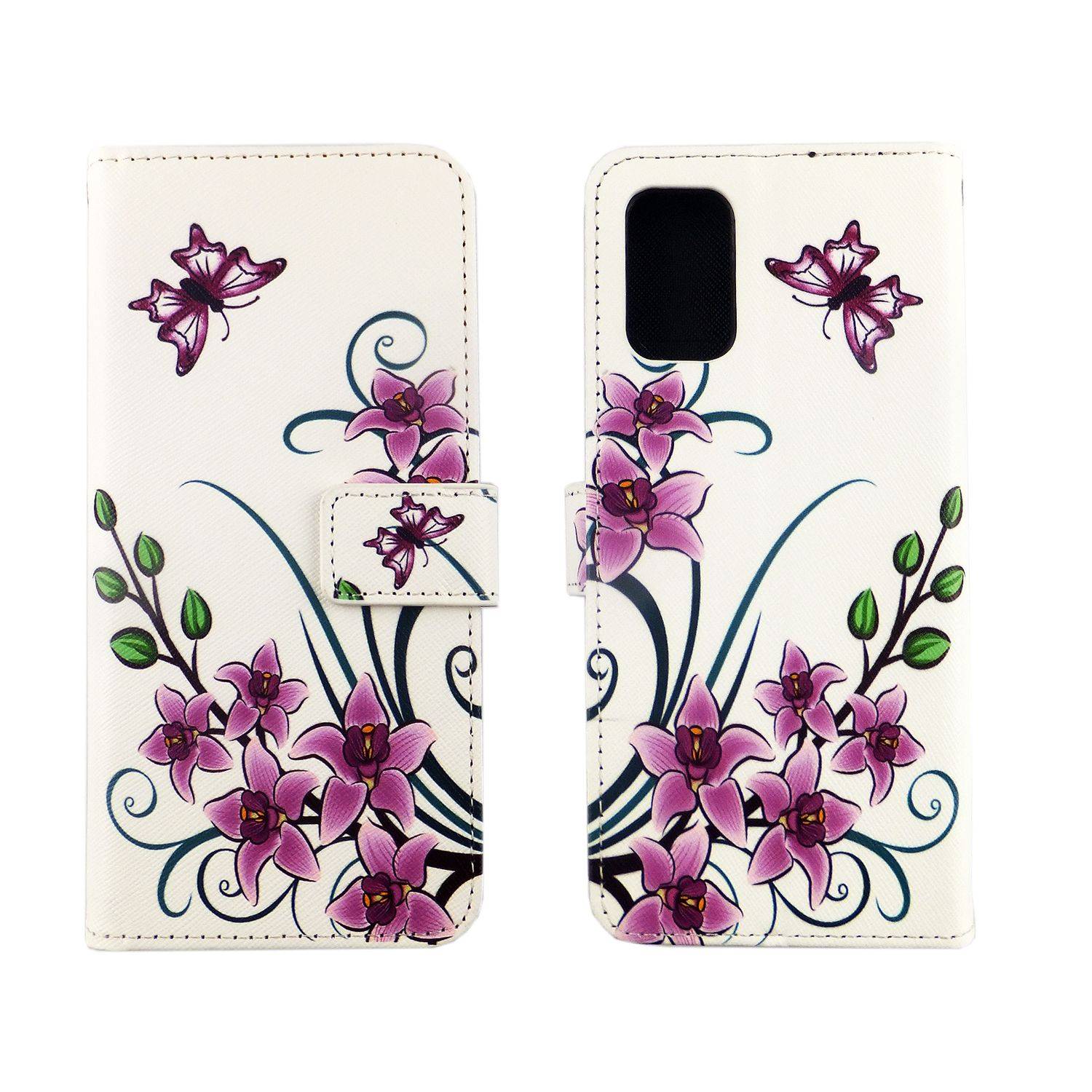 Samsung Galaxy A02s Handyhülle Bookcover Weiß