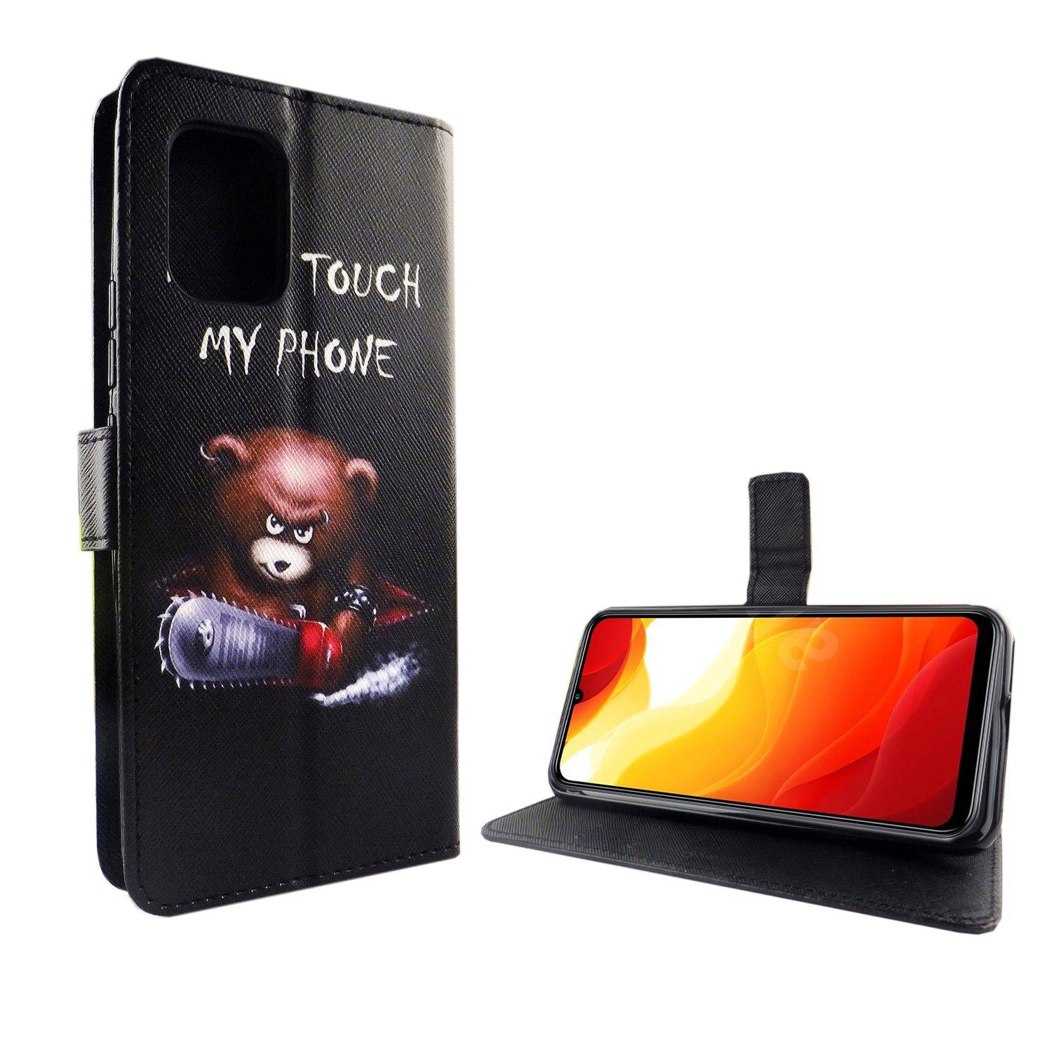 Xiaomi Mi 10 Lite 5G Handyhülle Bookcover Schwarz