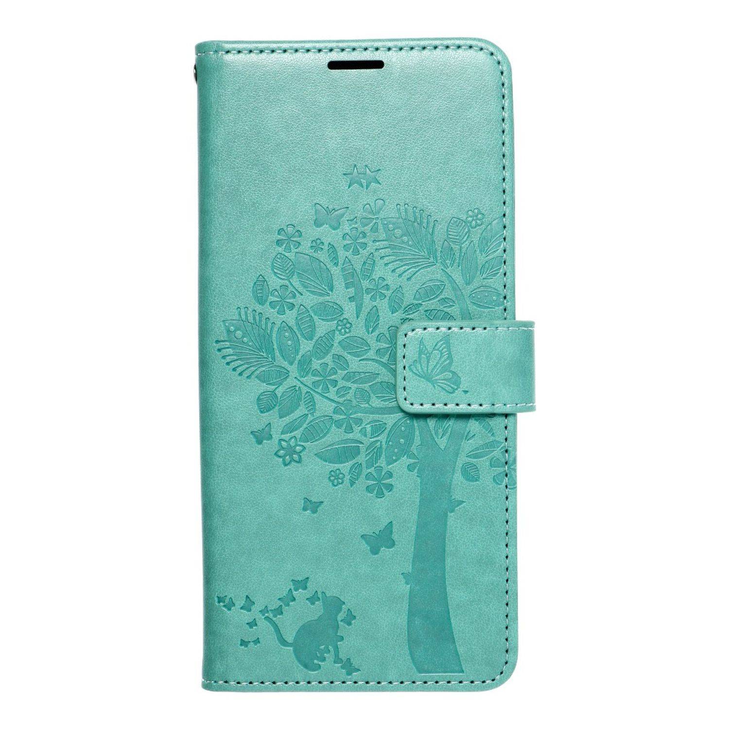 Hülle kompatibel mit Samsung Galaxy S21 Kunstleder Handyhülle - Handy Case Grün