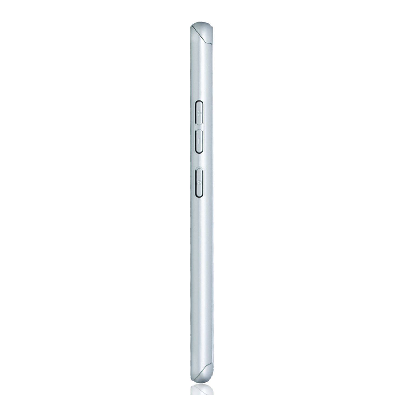 Samsung Galaxy S10 Lite Handyhülle 360 Grad Schutz Full Cover Silber