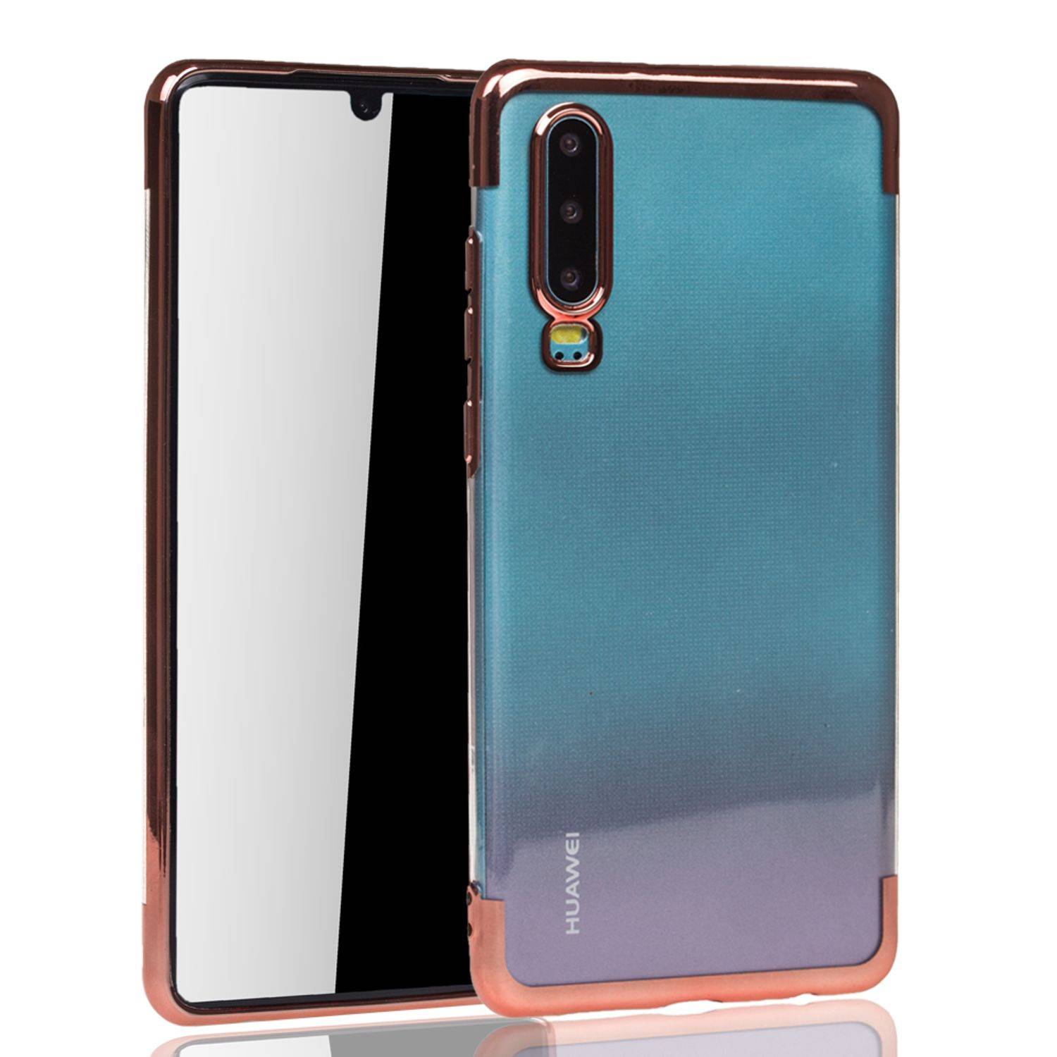 Huawei P30 Handyhülle Bumper Backcover Rosa