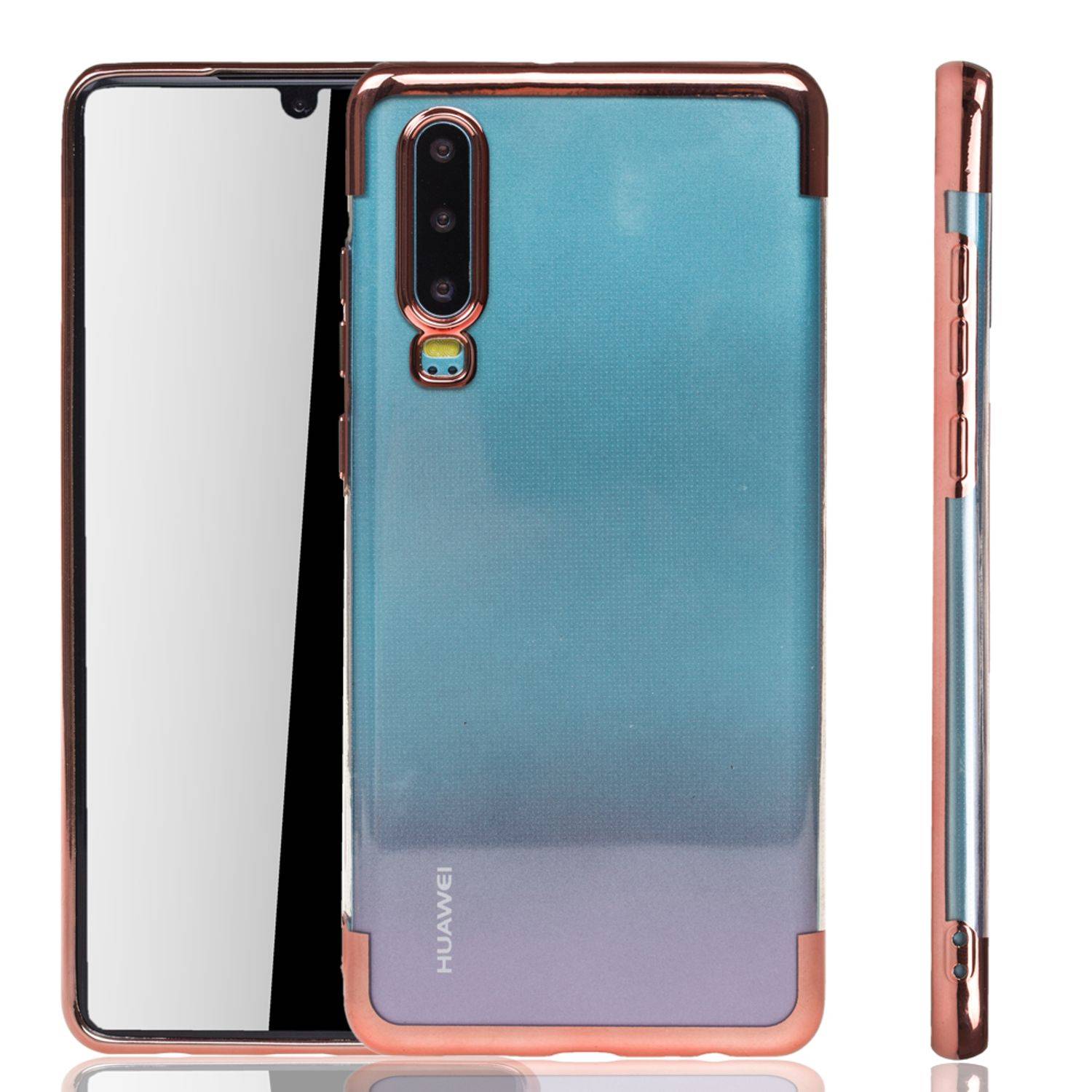 Huawei P30 Handyhülle Bumper Backcover Rosa