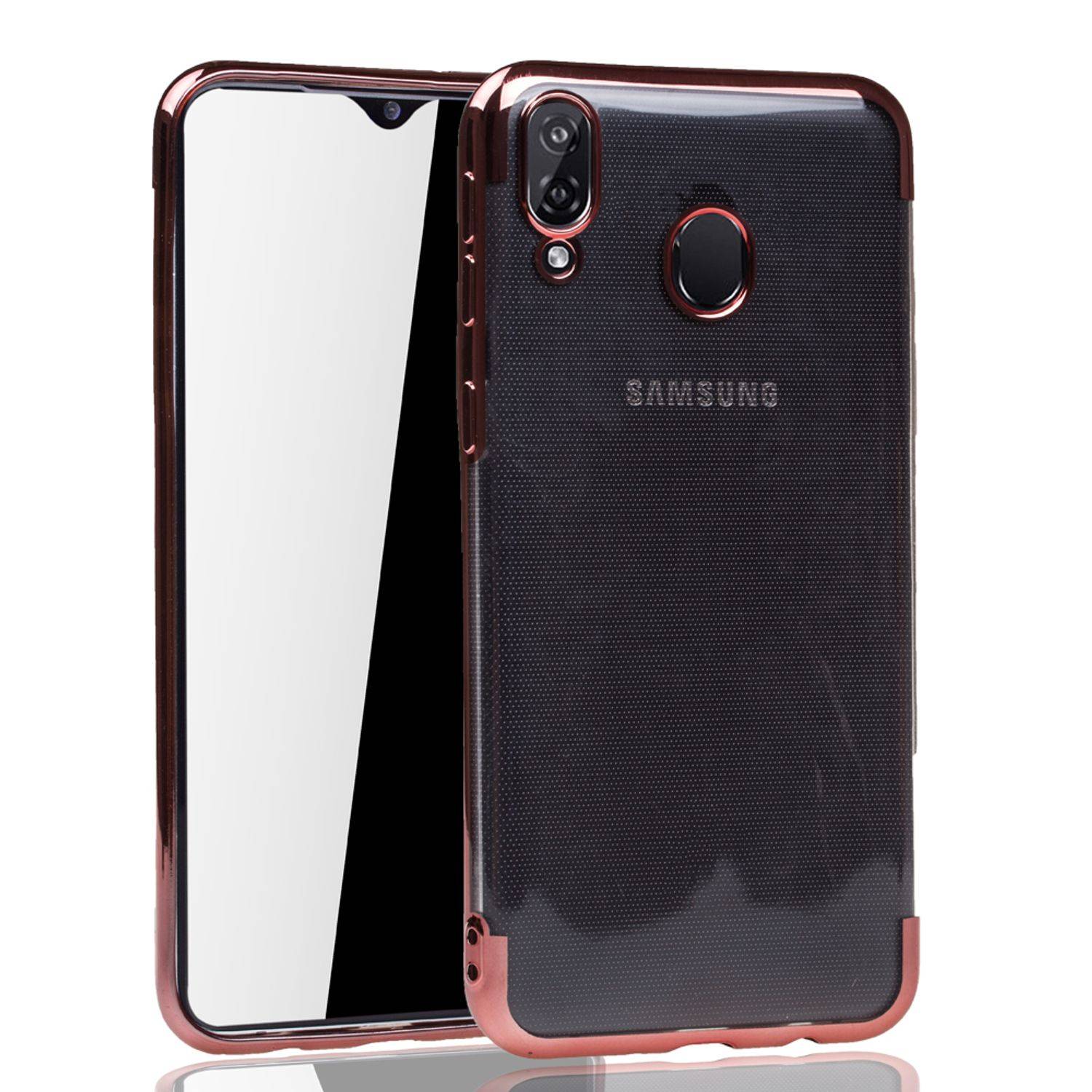 Samsung Galaxy M20 Handyhülle Bumper Backcover Rosa