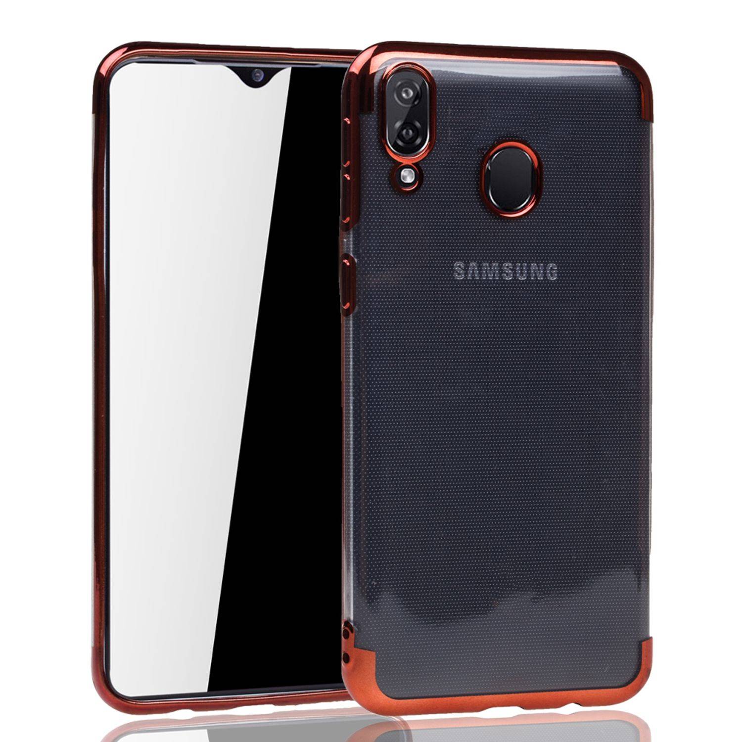 Samsung Galaxy M20 Handyhülle Bumper Backcover Rot
