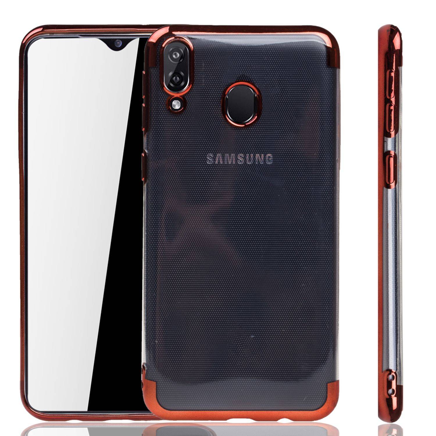 Samsung Galaxy M20 Handyhülle Bumper Backcover Rot