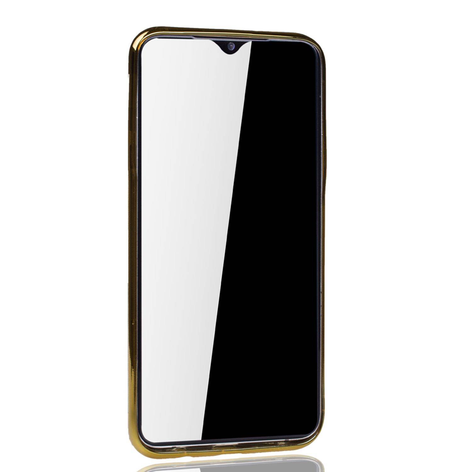 Samsung Galaxy M20 Handyhülle Bumper Backcover Gold