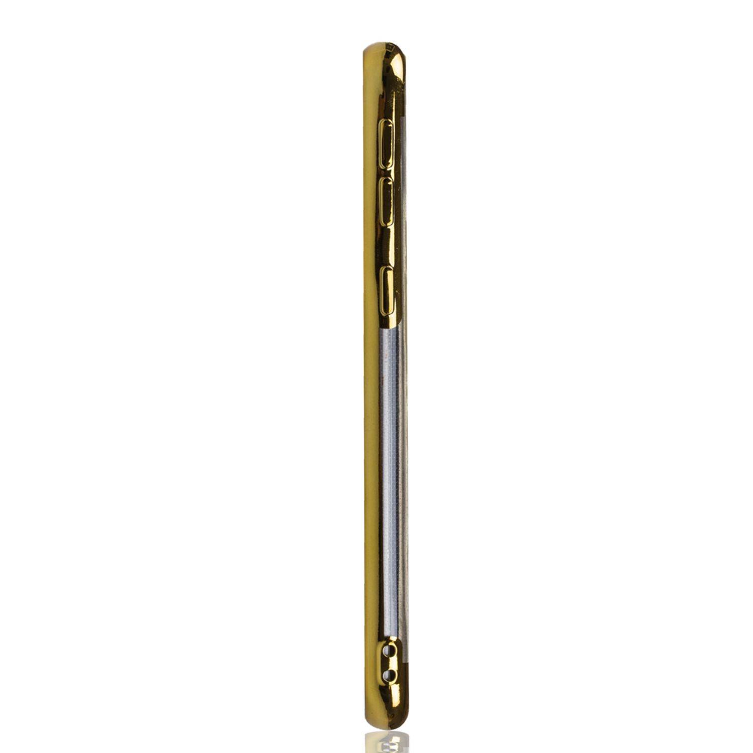 Samsung Galaxy M20 Handyhülle Bumper Backcover Gold