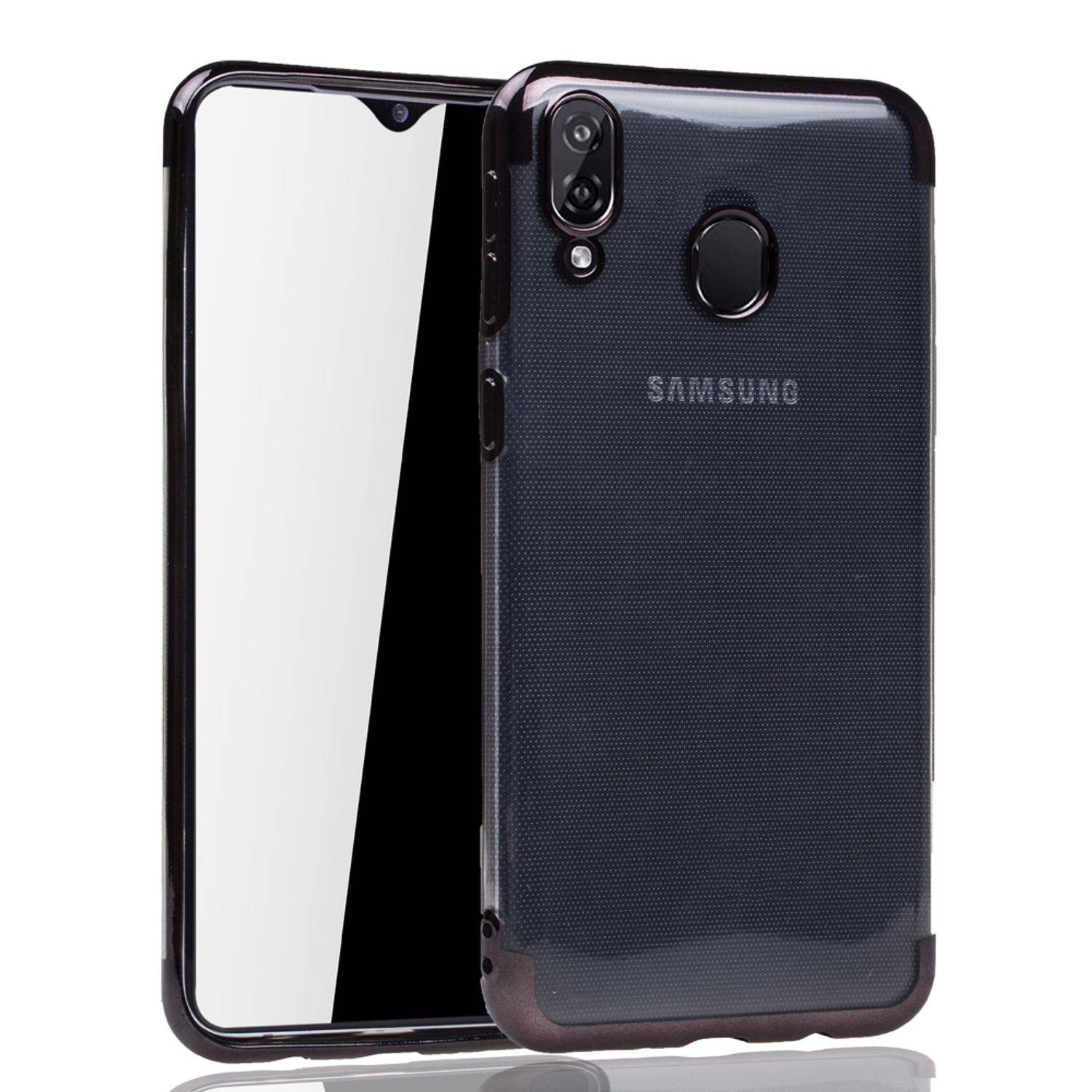 Samsung Galaxy M20 Handyhülle Bumper Backcover Schwarz