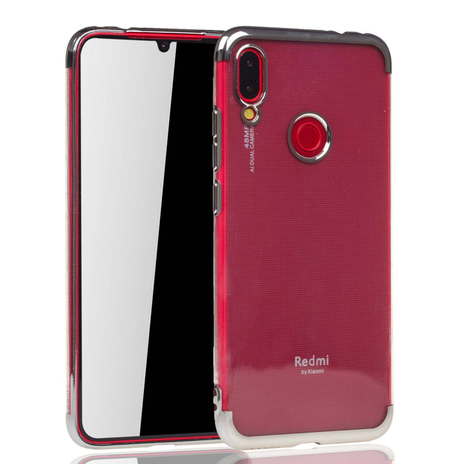 Xiaomi Redmi Note 7 / Redmi Note 7 Pro Handyhülle Bumper Backcover Silber