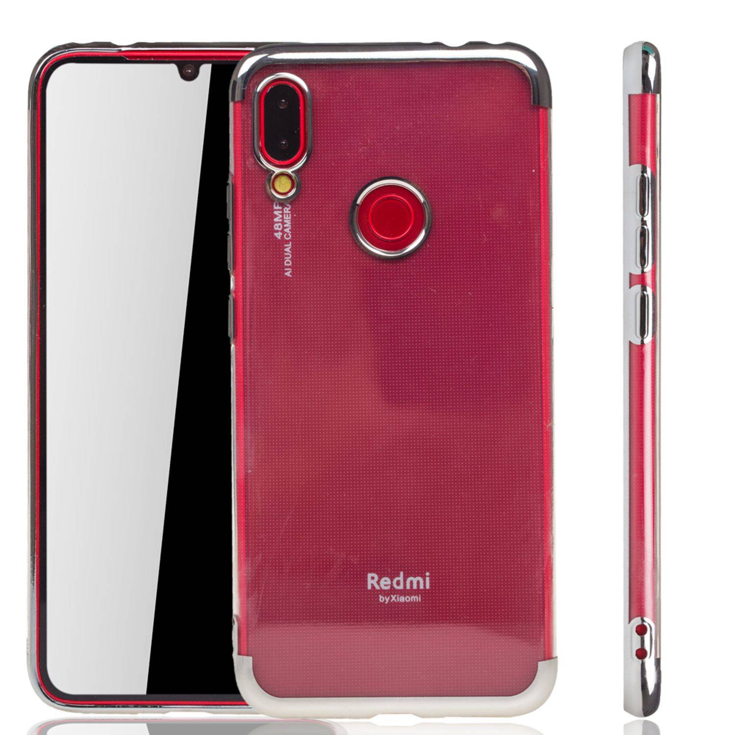 Xiaomi Redmi Note 7 / Redmi Note 7 Pro Handyhülle Bumper Backcover Silber