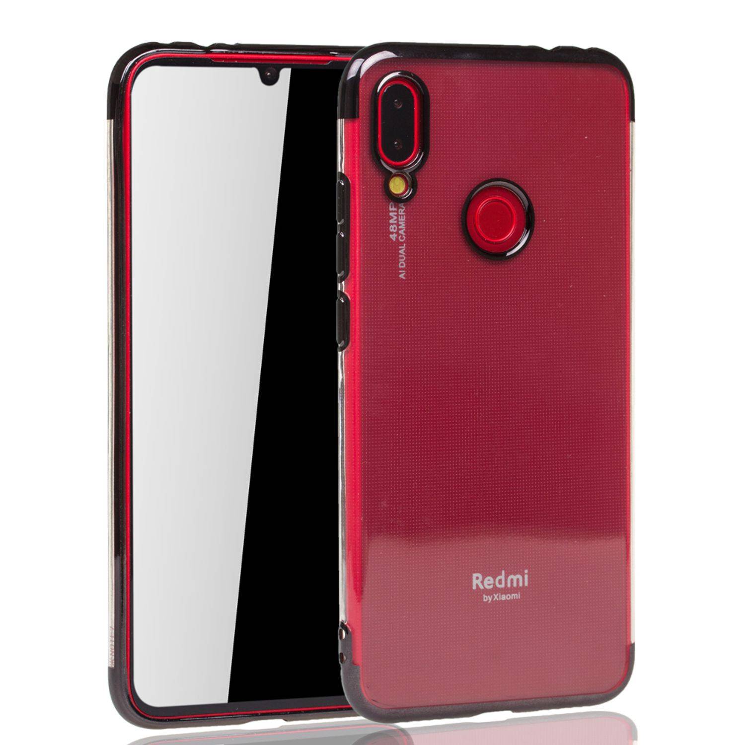 Xiaomi Redmi Note 7 / Redmi Note 7 Pro Handyhülle Bumper Backcover Schwarz