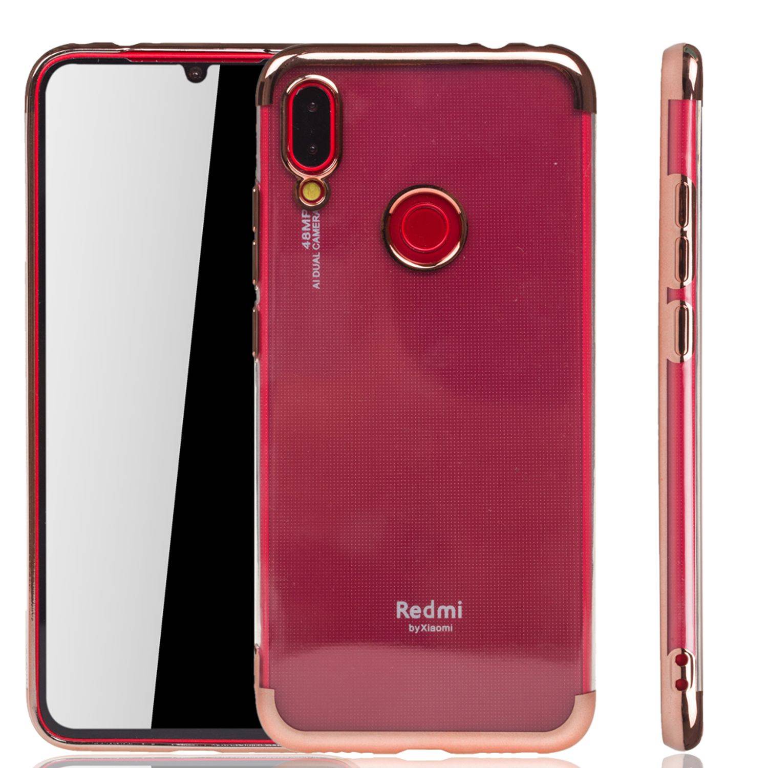 Xiaomi Redmi Note 7 / Redmi Note 7 Pro Handyhülle Bumper Backcover Rosa