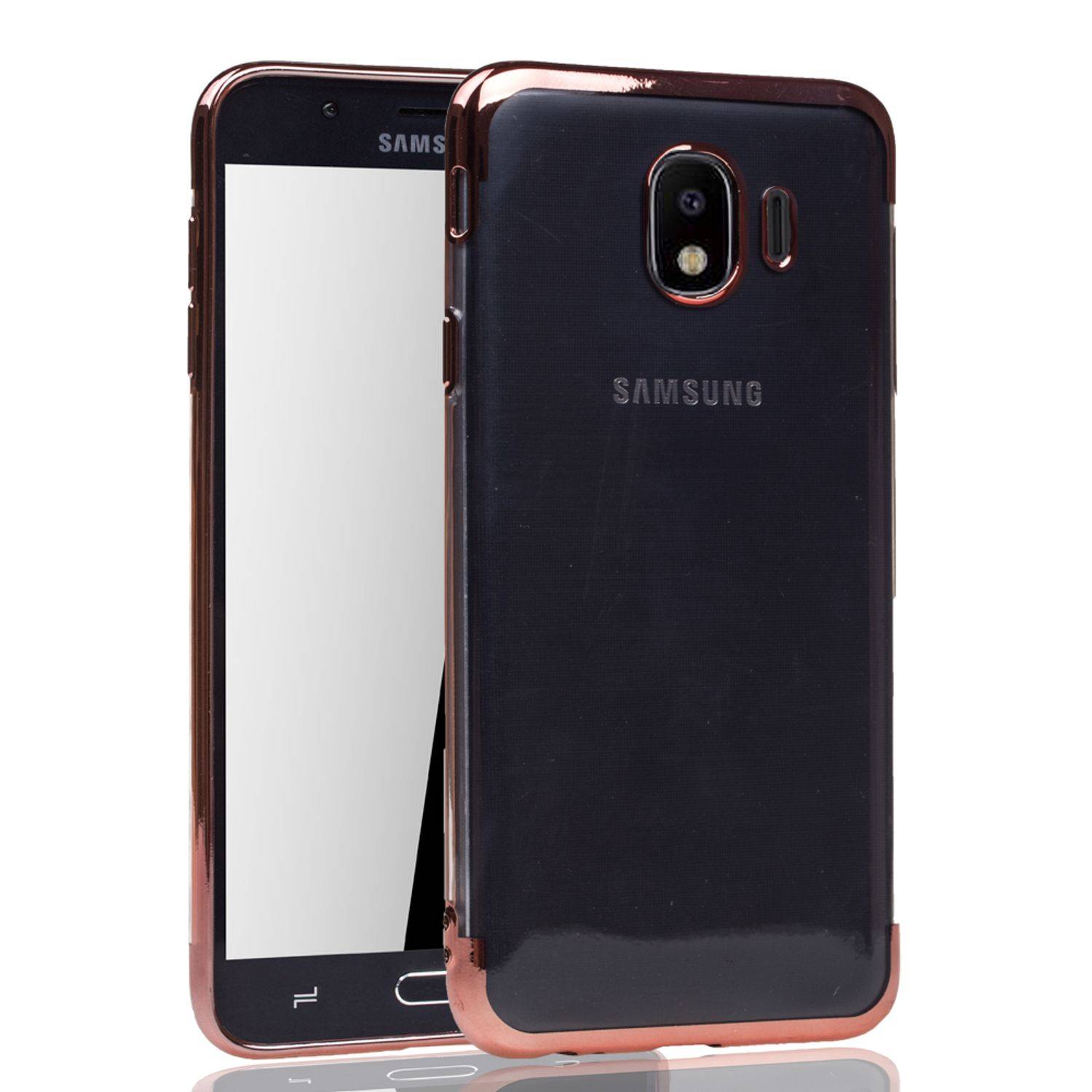 Samsung Galaxy J4 Handyhülle Bumper Backcover Rosa