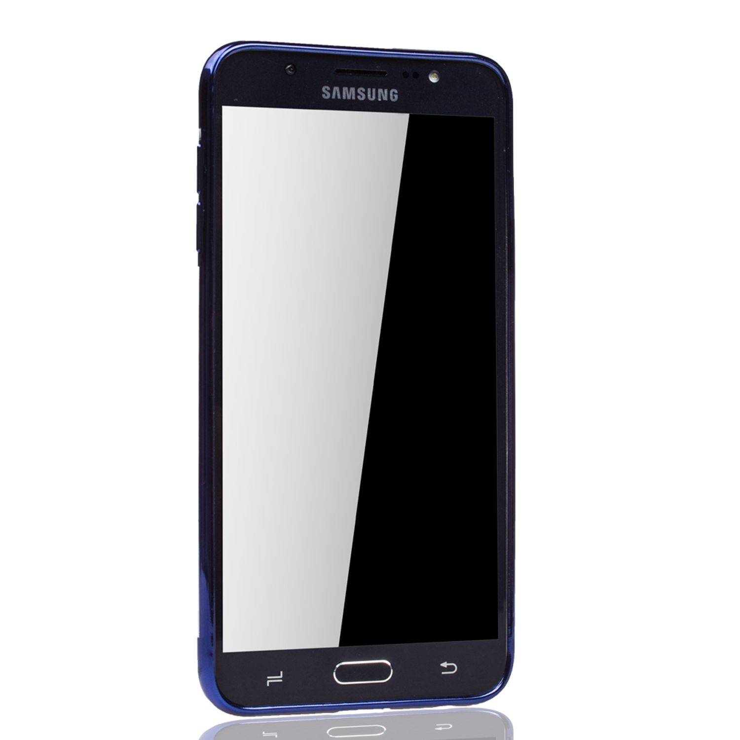 Samsung Galaxy J4 Handyhülle Bumper Backcover Blau