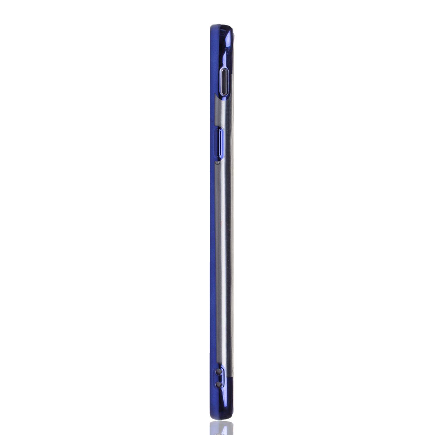 Samsung Galaxy J4 Handyhülle Bumper Backcover Blau