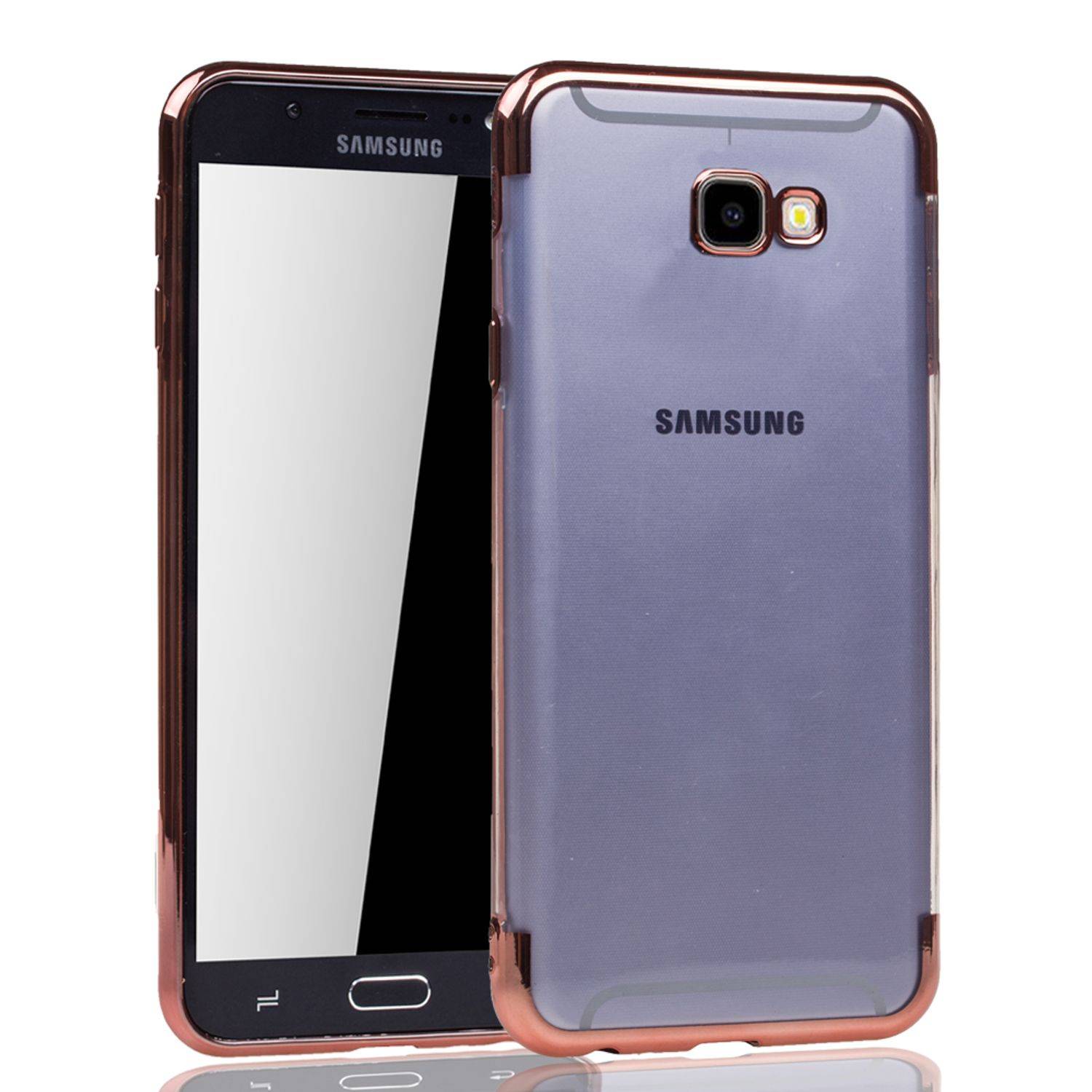 Samsung Galaxy J4 Plus Handyhülle Bumper Backcover Rosa