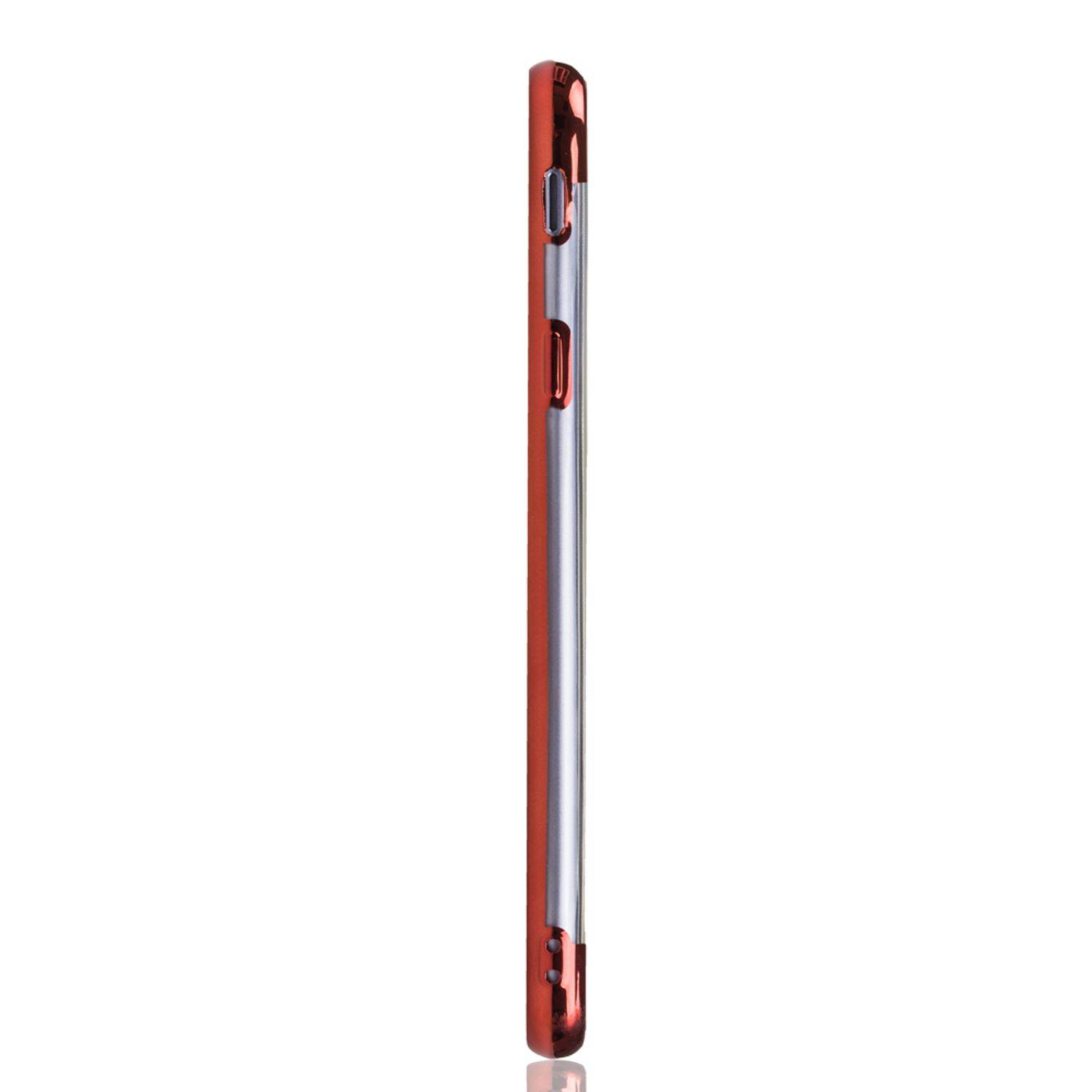 Samsung Galaxy J4 Plus Handyhülle Bumper Backcover Rot