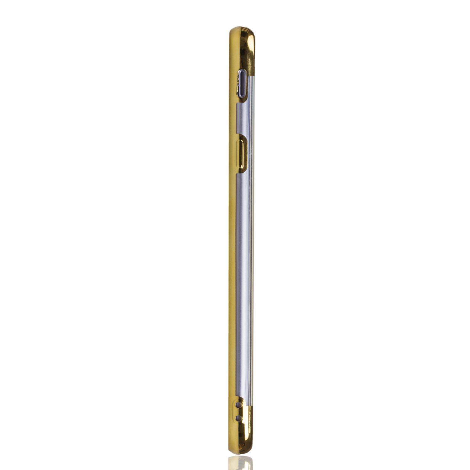 Samsung Galaxy J4 Plus Handyhülle Bumper Backcover Gold