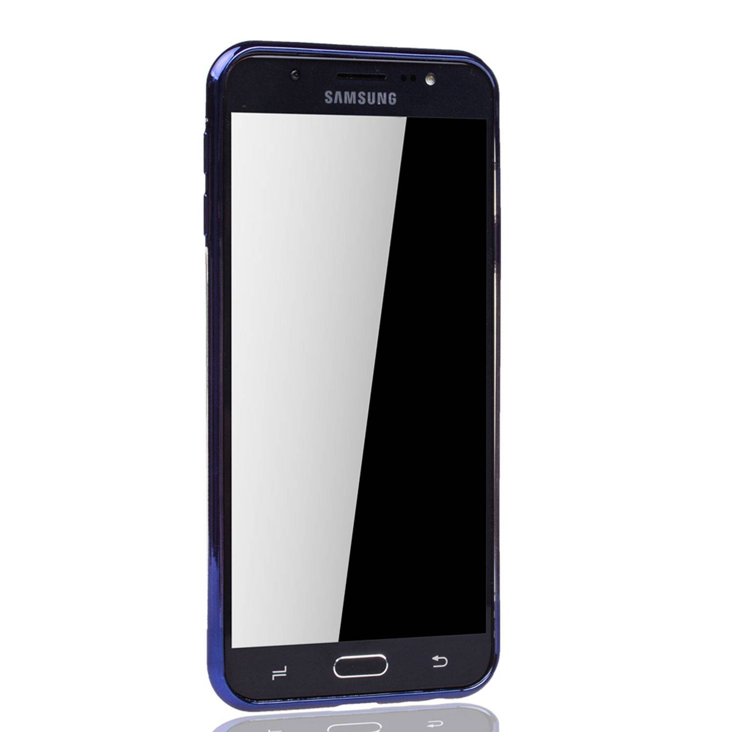 Samsung Galaxy J4 Plus Handyhülle Bumper Backcover Blau