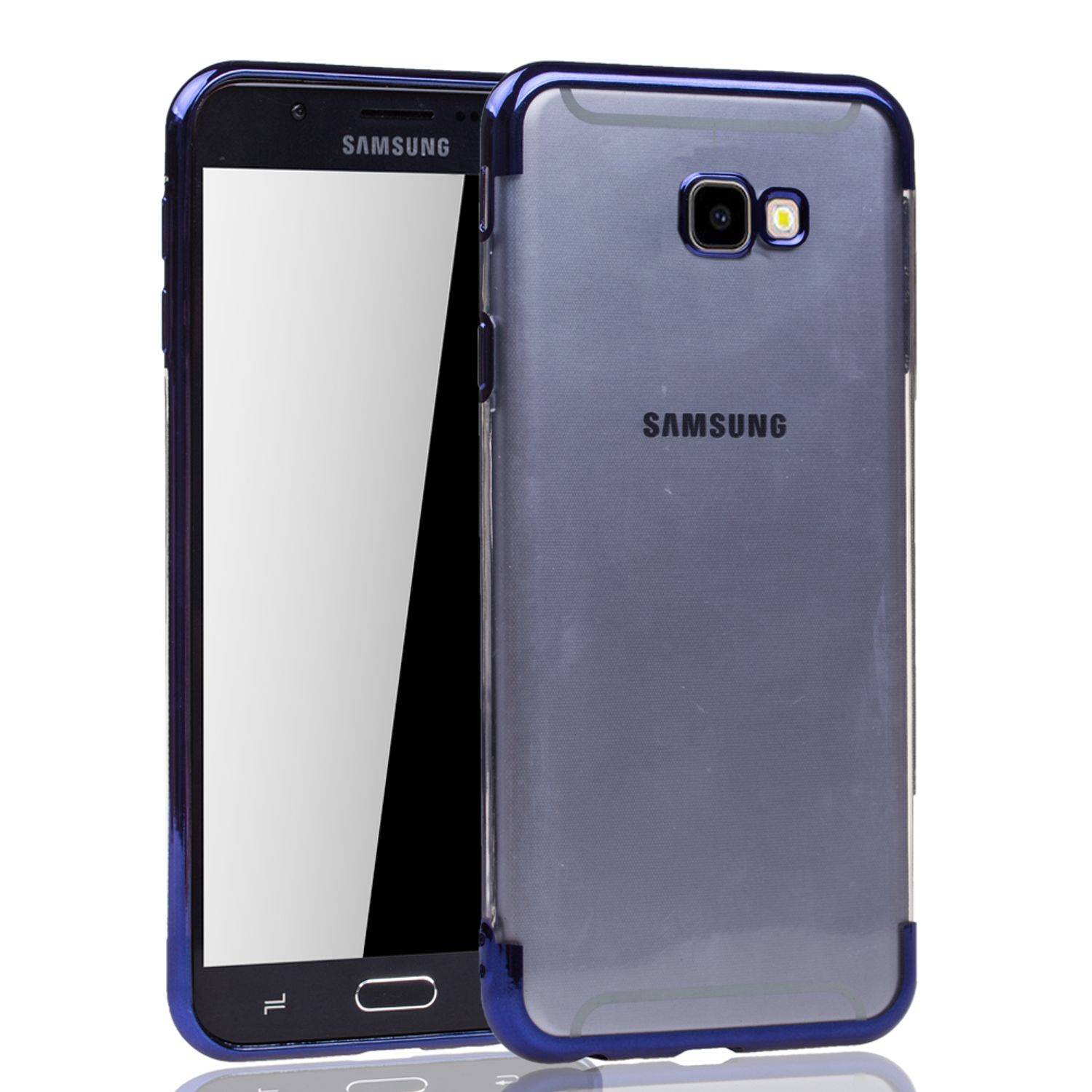 Samsung Galaxy J4 Plus Handyhülle Bumper Backcover Blau