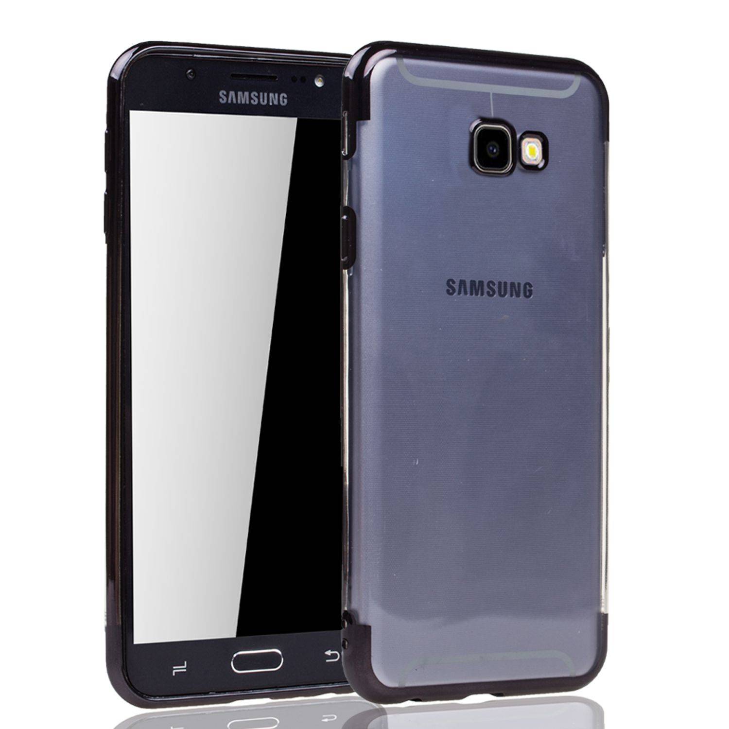 Samsung Galaxy J4 Plus Handyhülle Bumper Backcover Schwarz