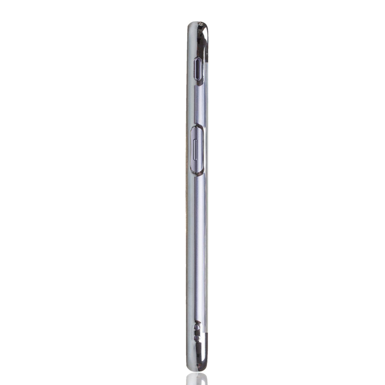Samsung Galaxy J6 Plus Handyhülle Bumper Backcover Silber