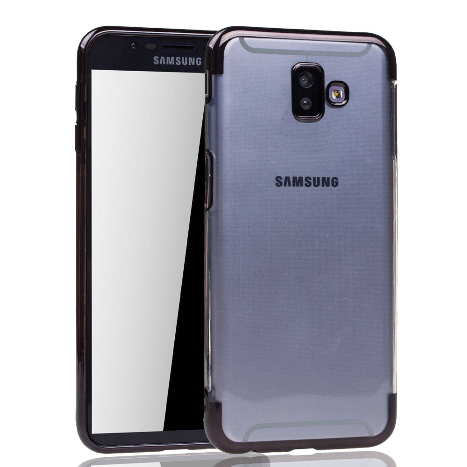 Samsung Galaxy J6 Plus Handyhülle Bumper Backcover Schwarz
