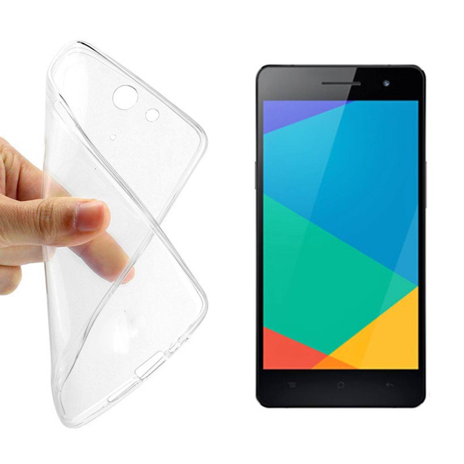 Oppo R3 Handyhülle Ultra Dünn Bumper Backcover Transparent
